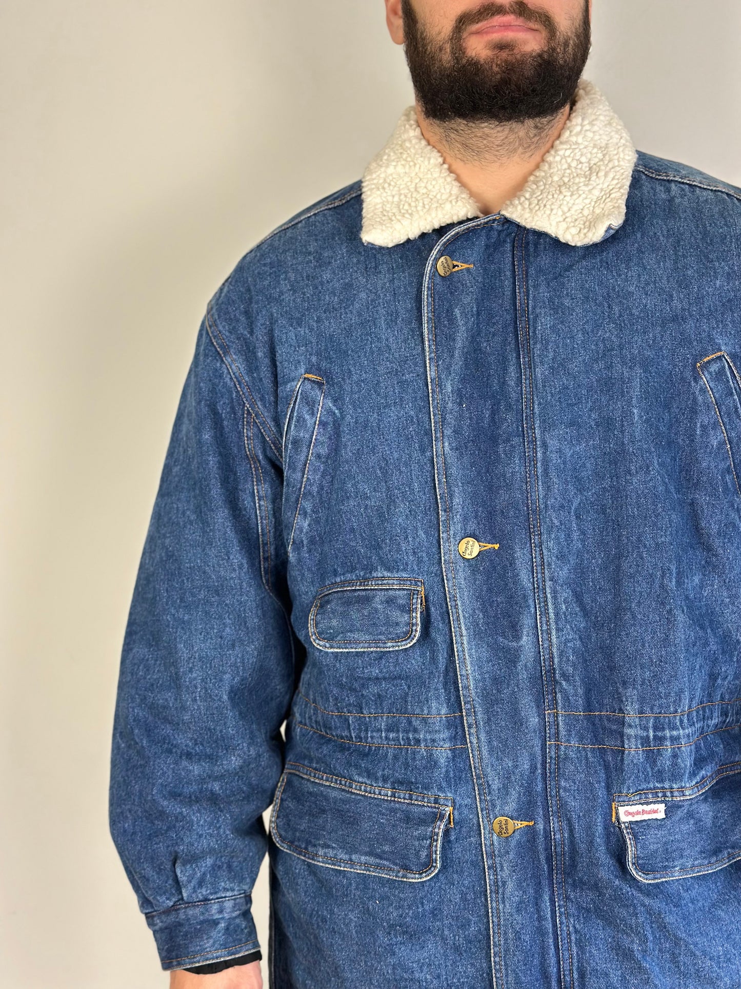 Vintage Sherpa Denim Jacket