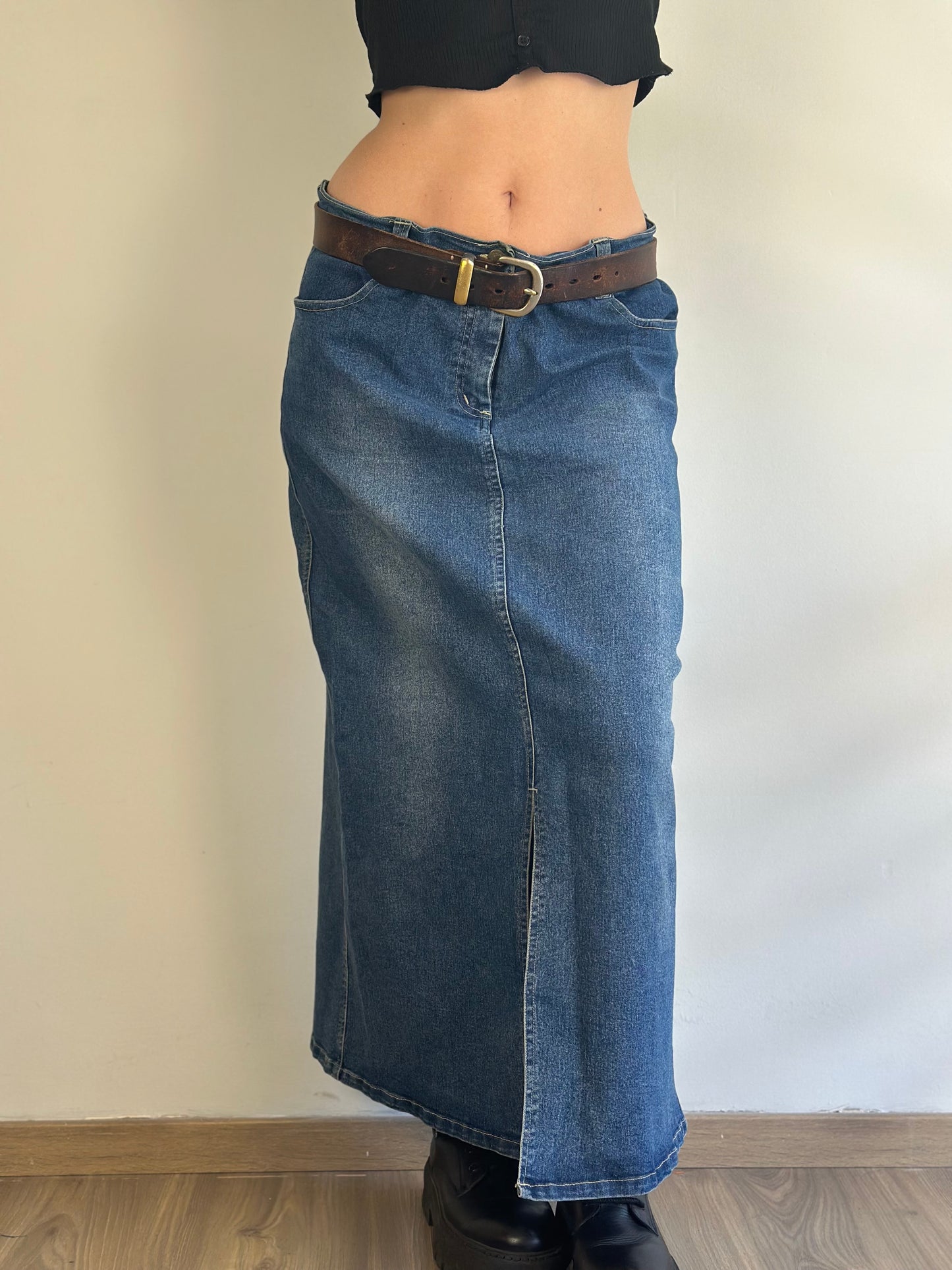 Denim Maxi Skirt