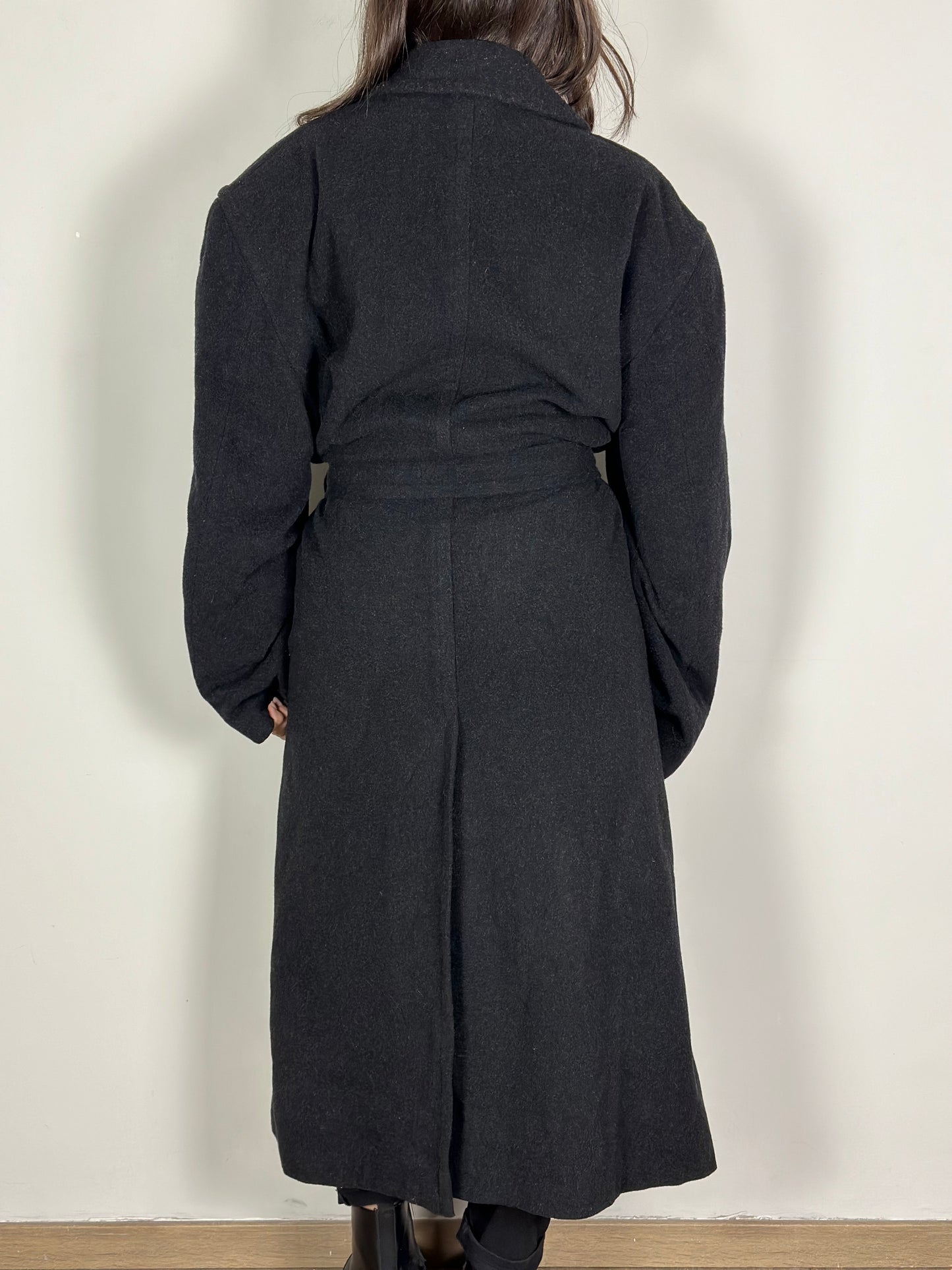 Cashmere and Wool Dark Grey Coat