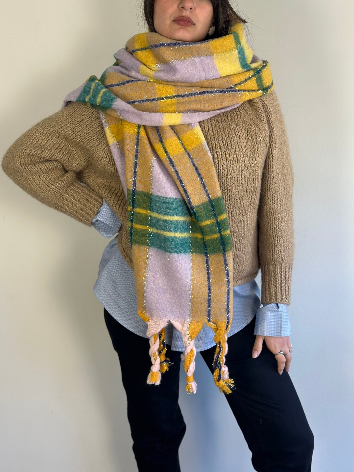 Checked Scarf
