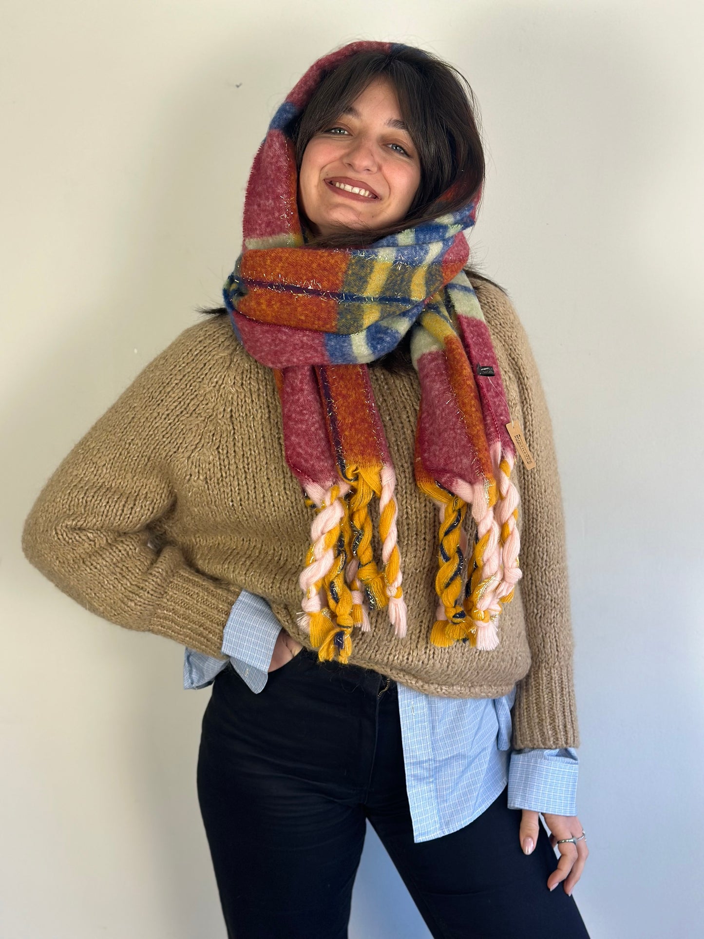 Checked Scarf