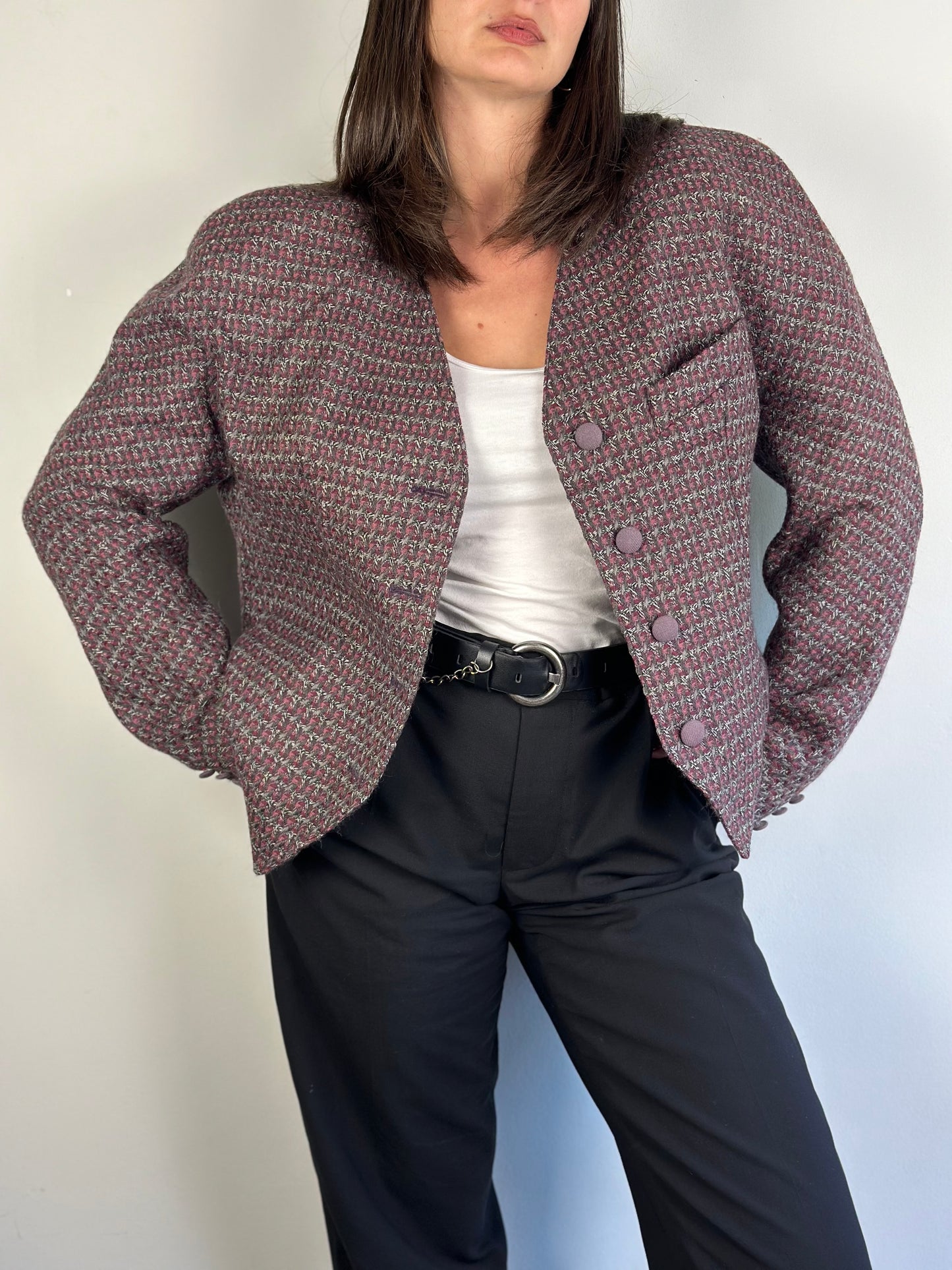 Vintage Patterned Blazer
