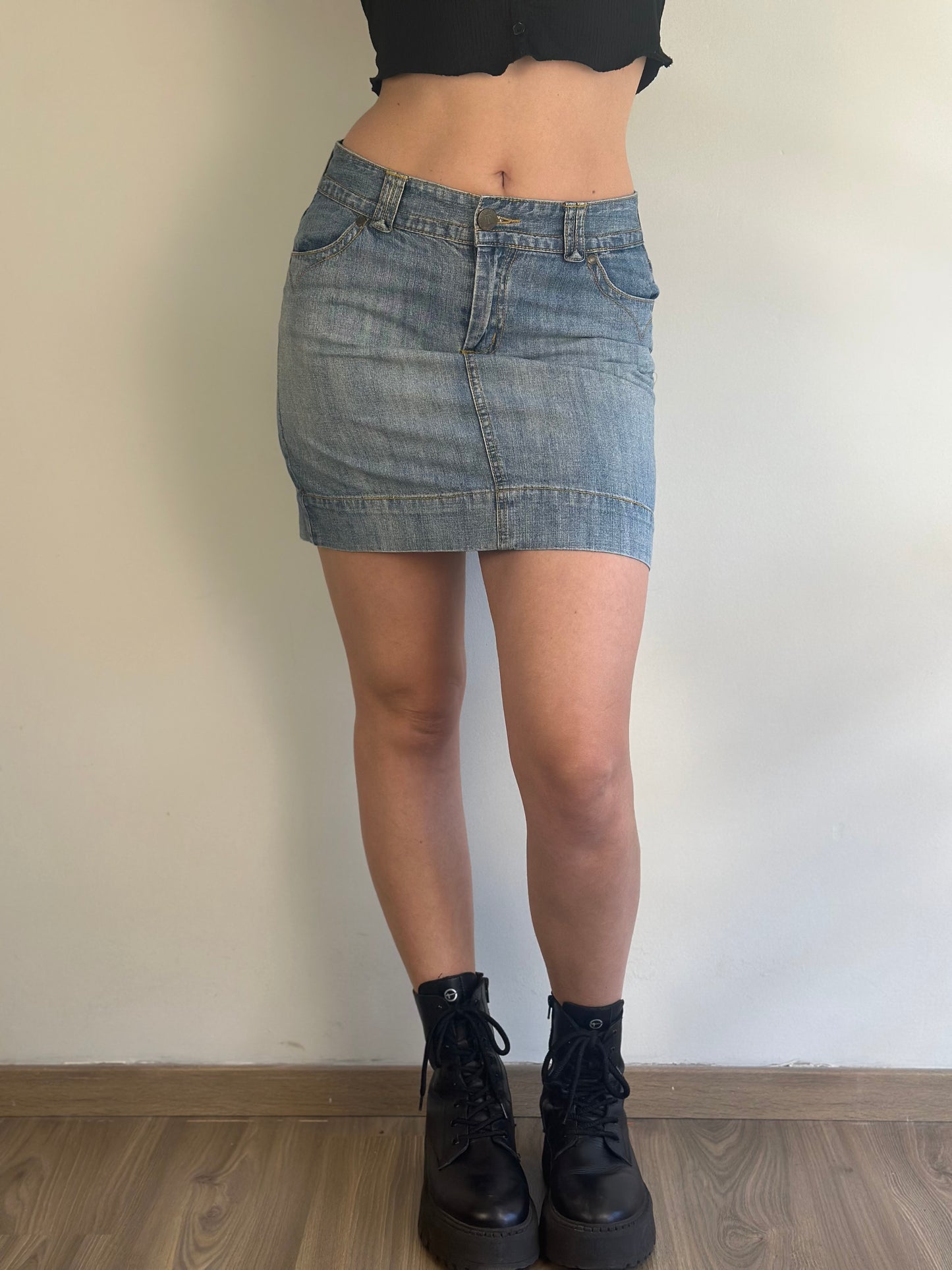 Denim Mini Skirt