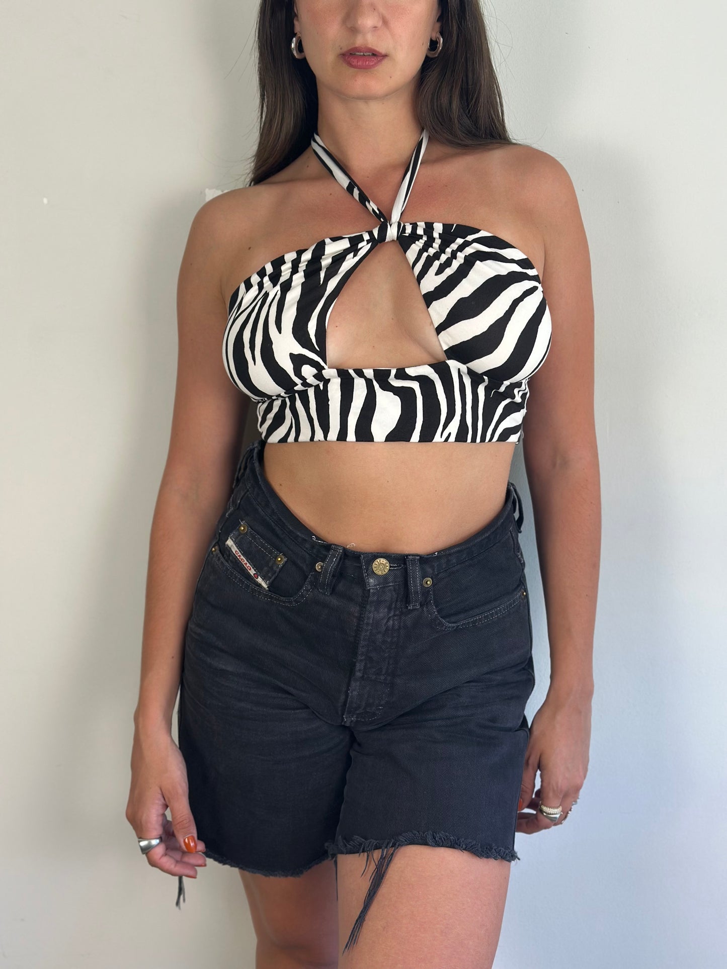 Animal Print Halter Top