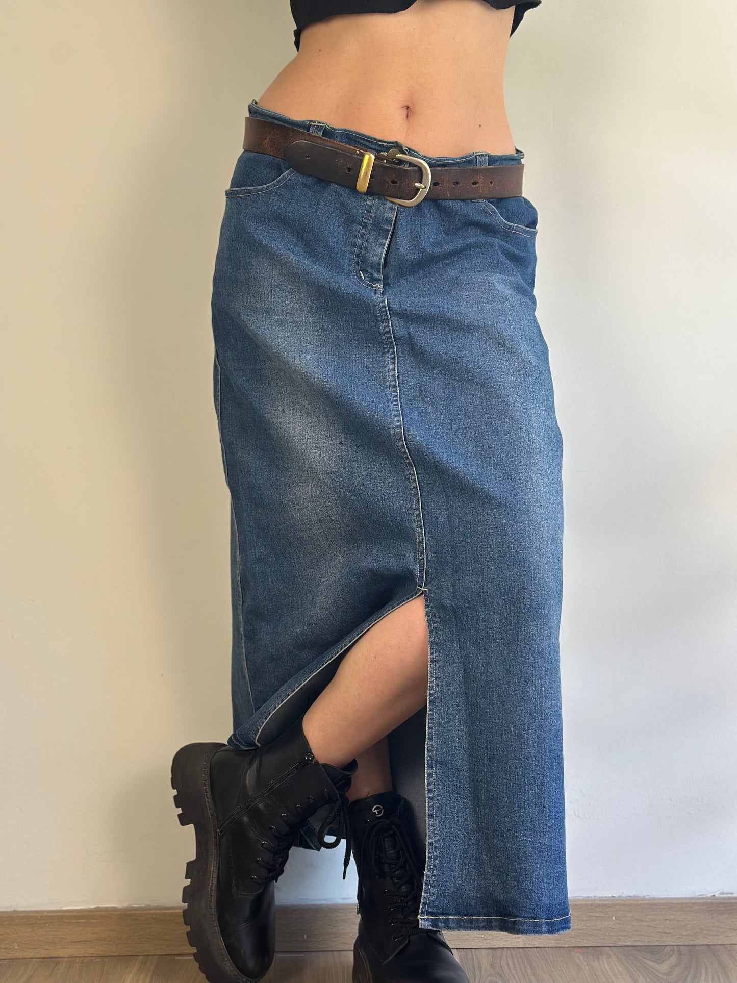 Denim Maxi Skirt