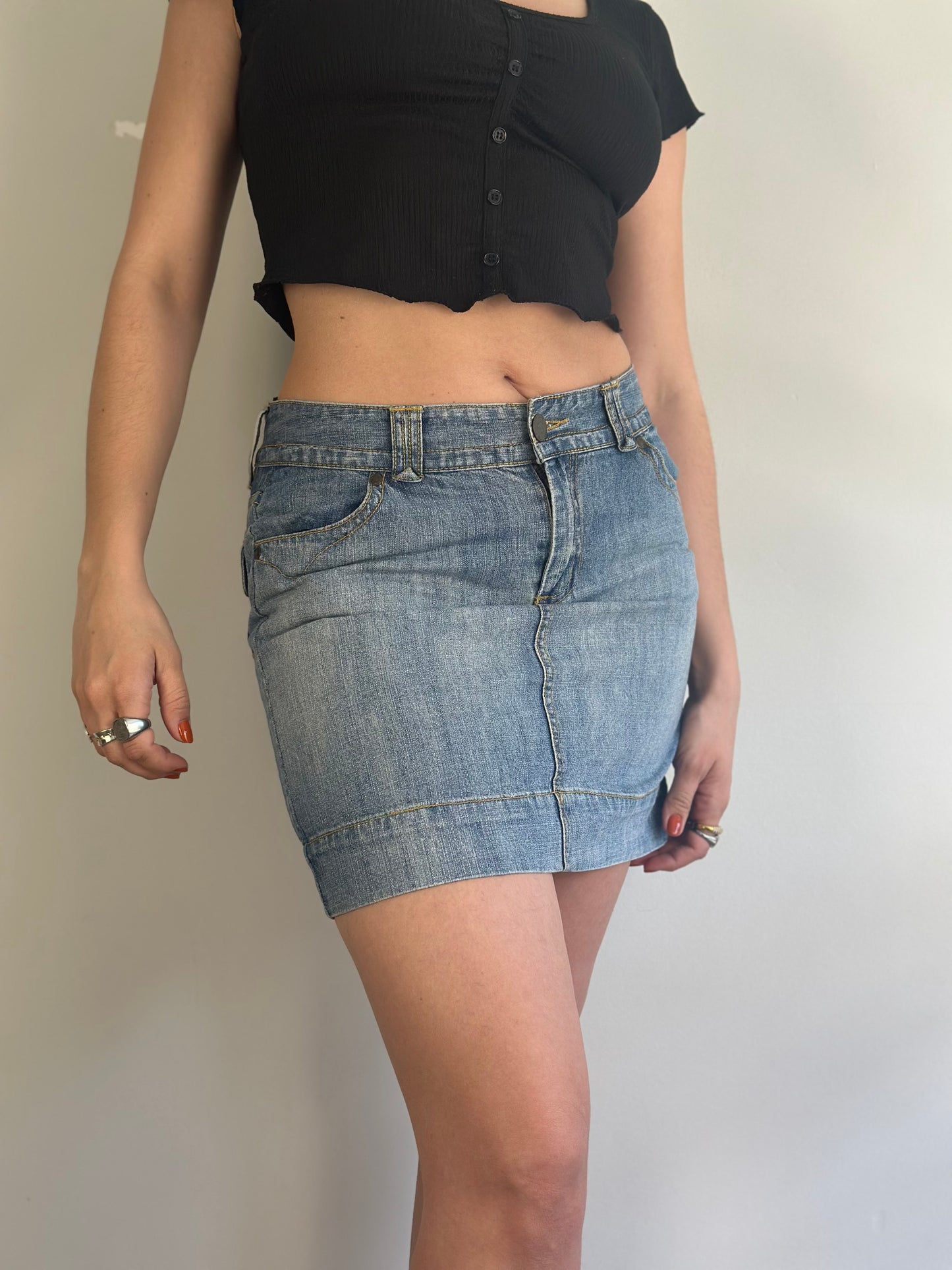 Denim Mini Skirt