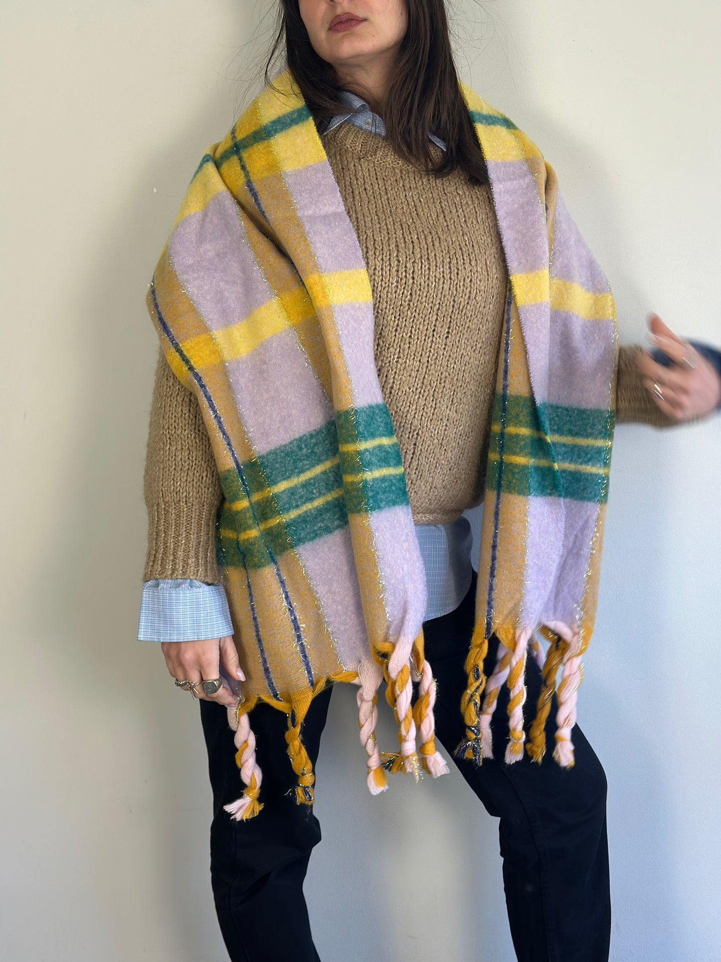 Checked Scarf