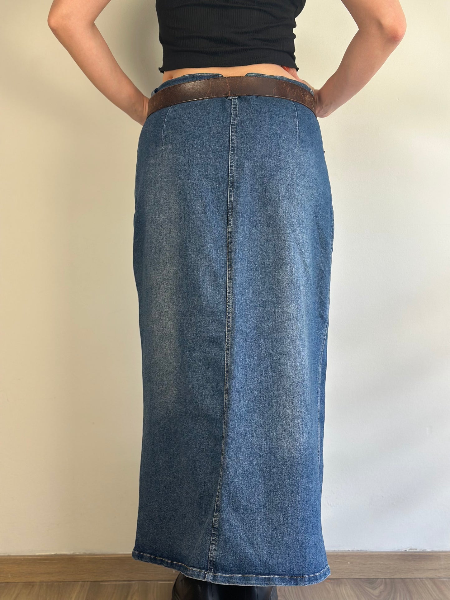 Denim Maxi Skirt