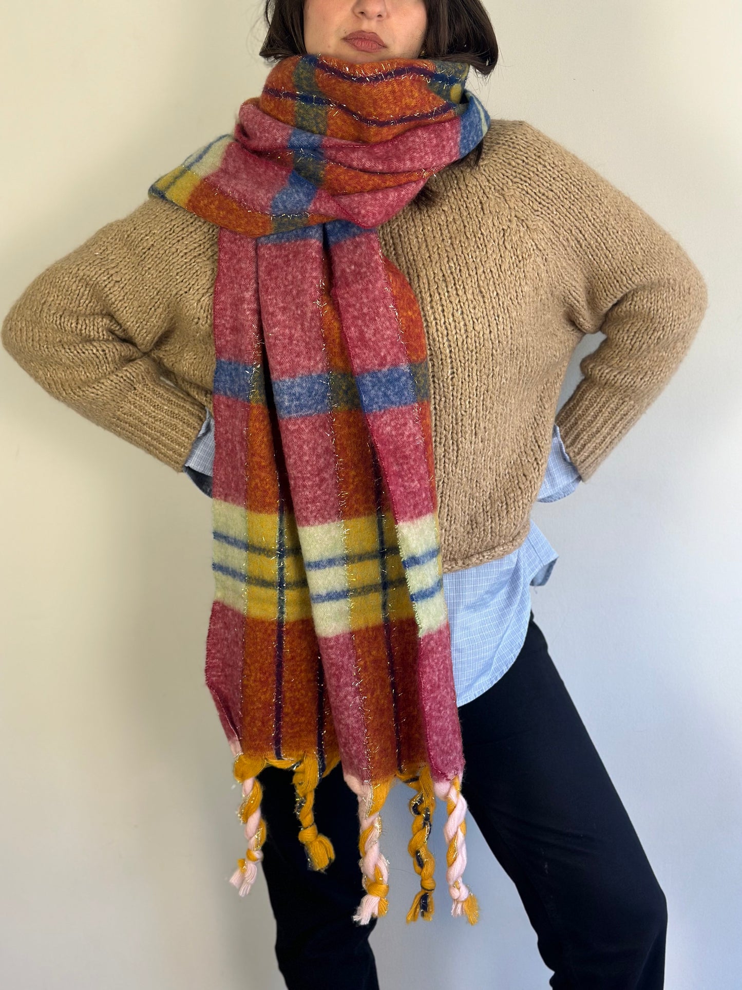 Checked Scarf