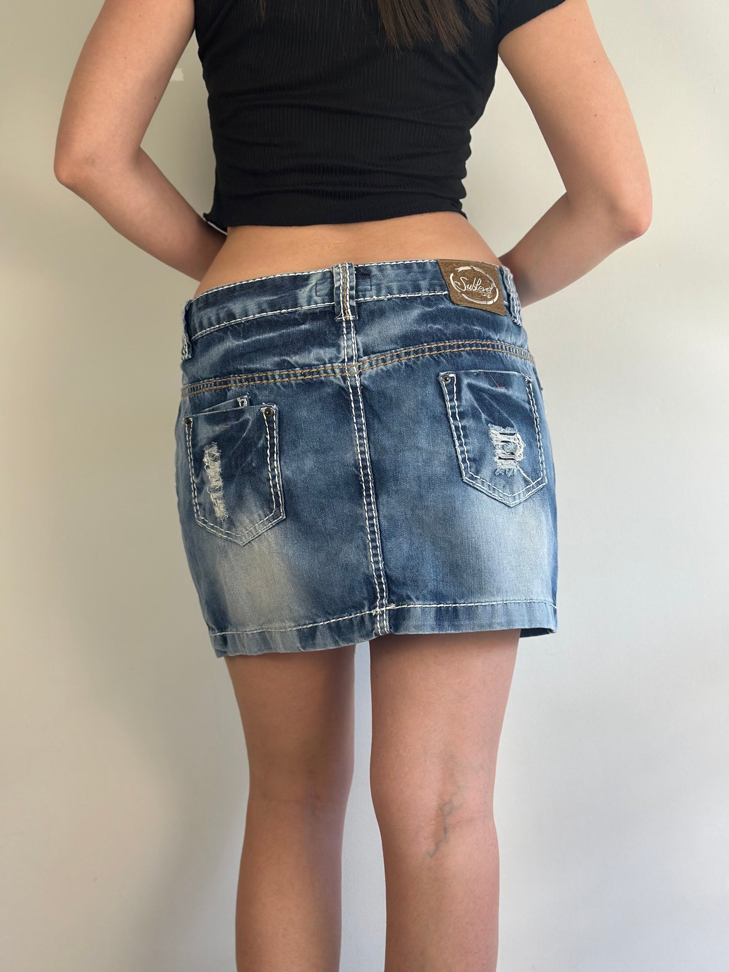 Denim Mini Skirt