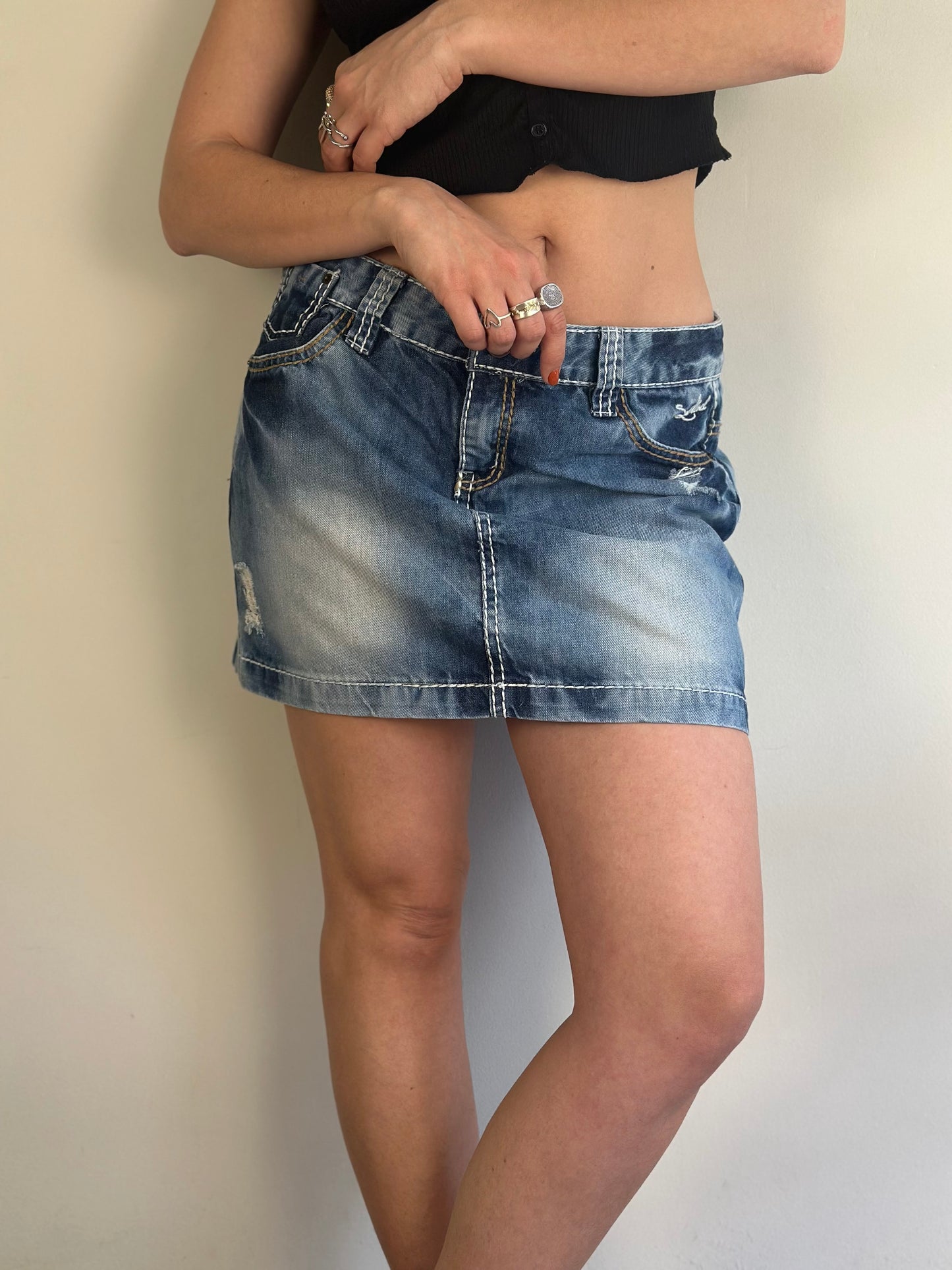 Denim Mini Skirt