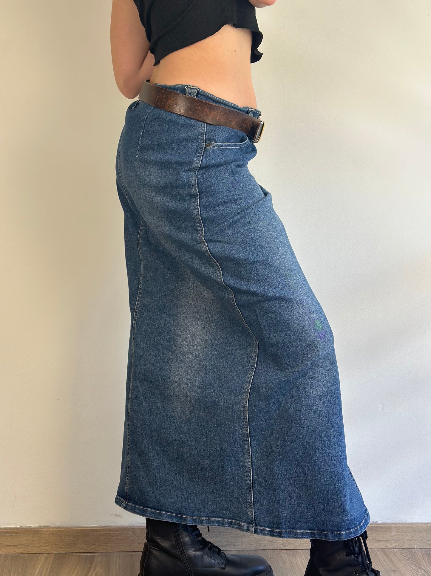 Denim Maxi Skirt
