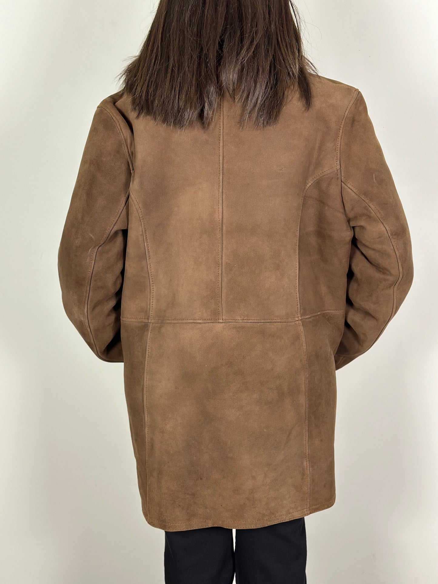Vintage Brown Sheepskin Coat