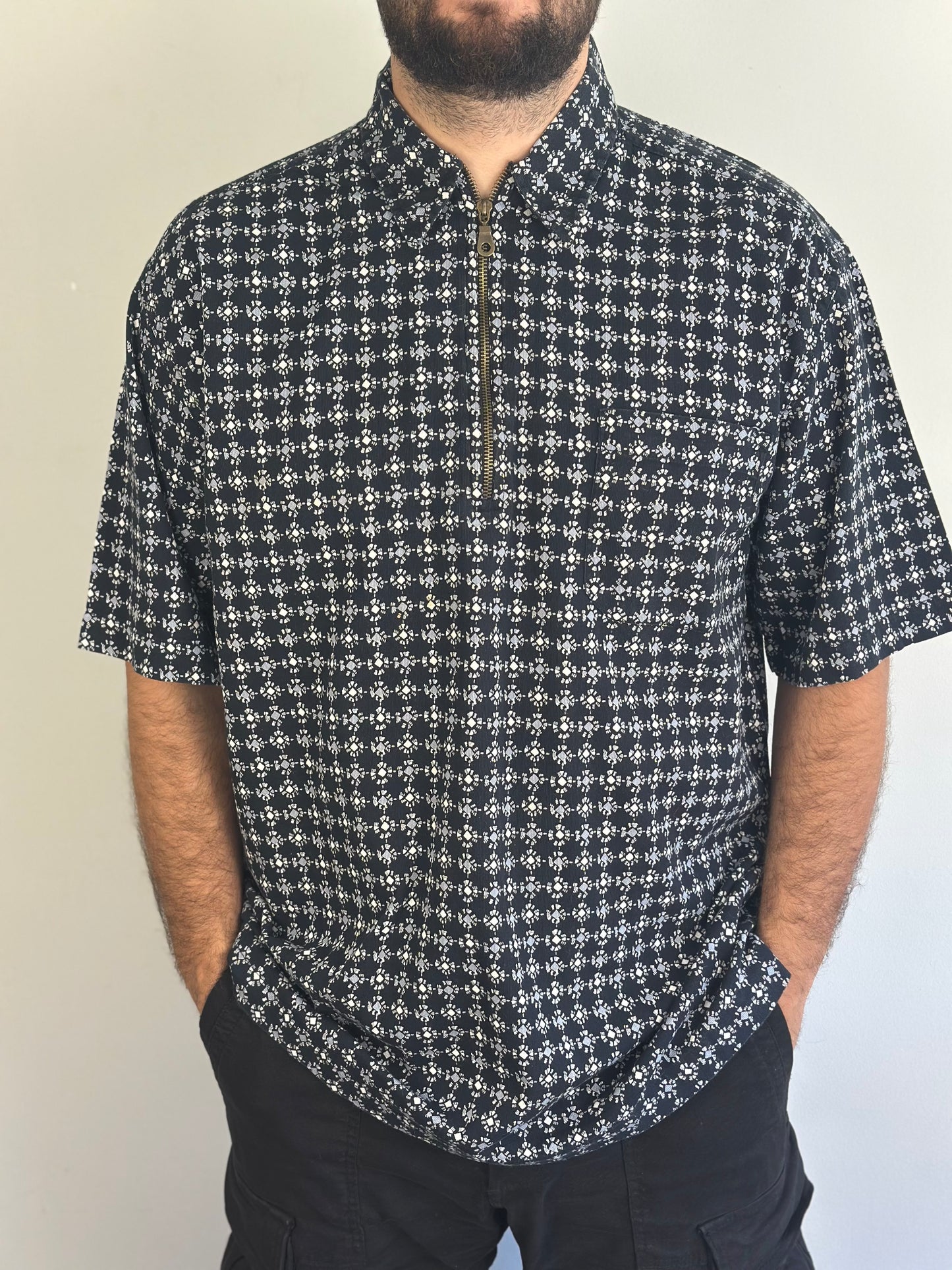 Vintage Shirt with zipper