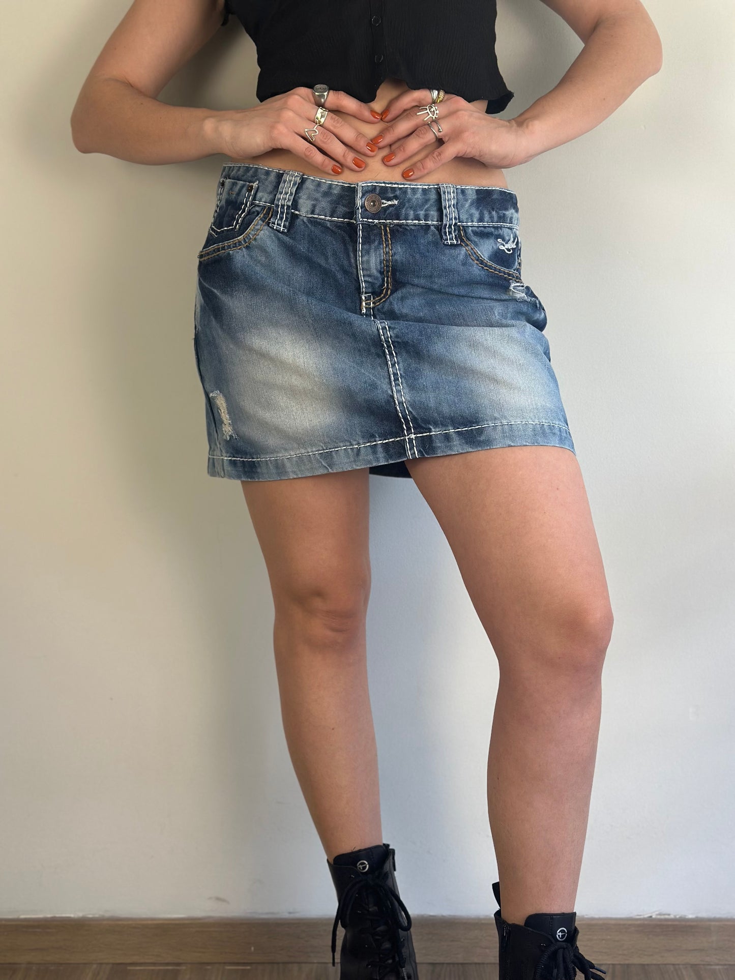 Denim Mini Skirt
