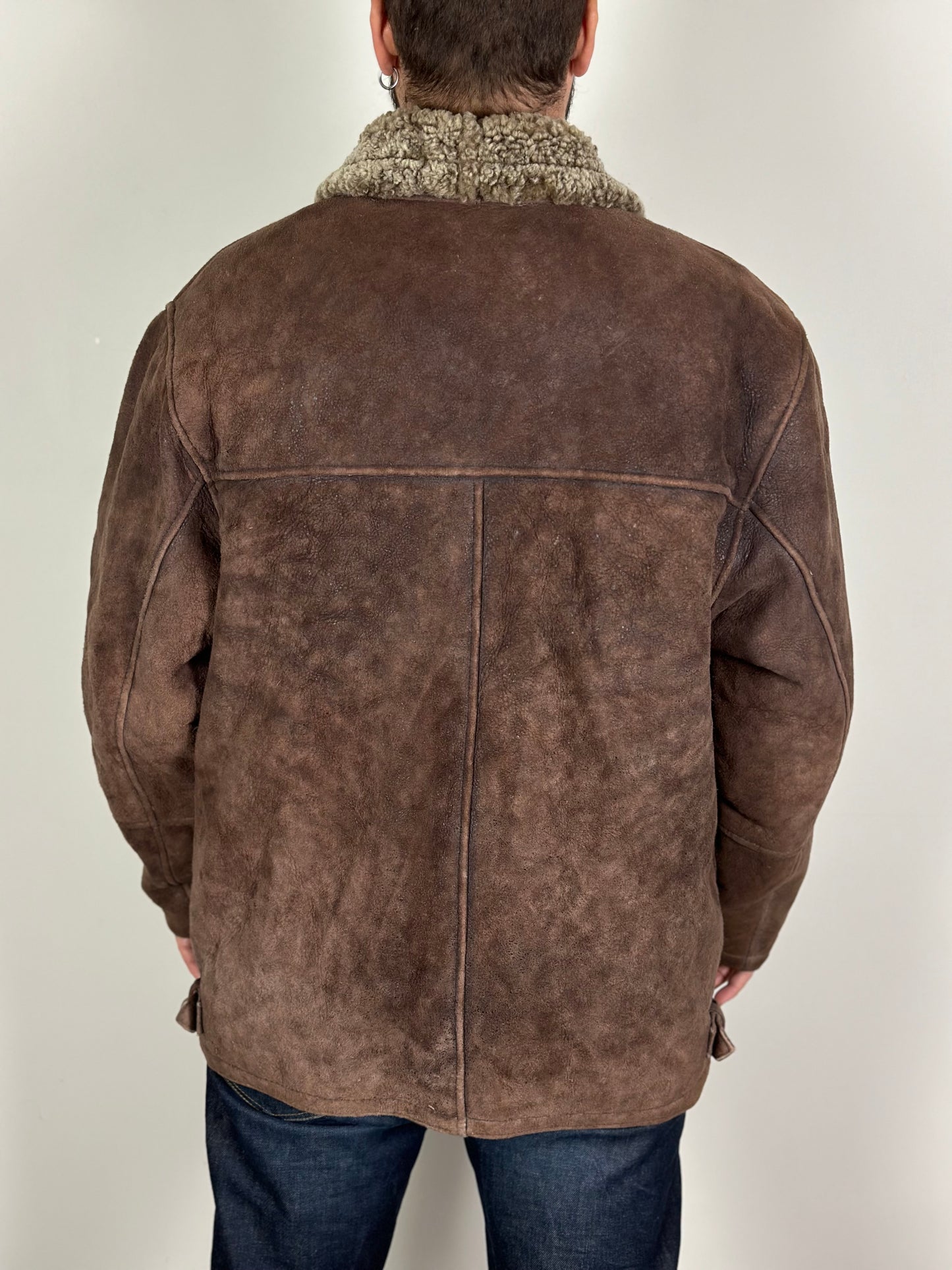 Vintage Fur Leather Jacket