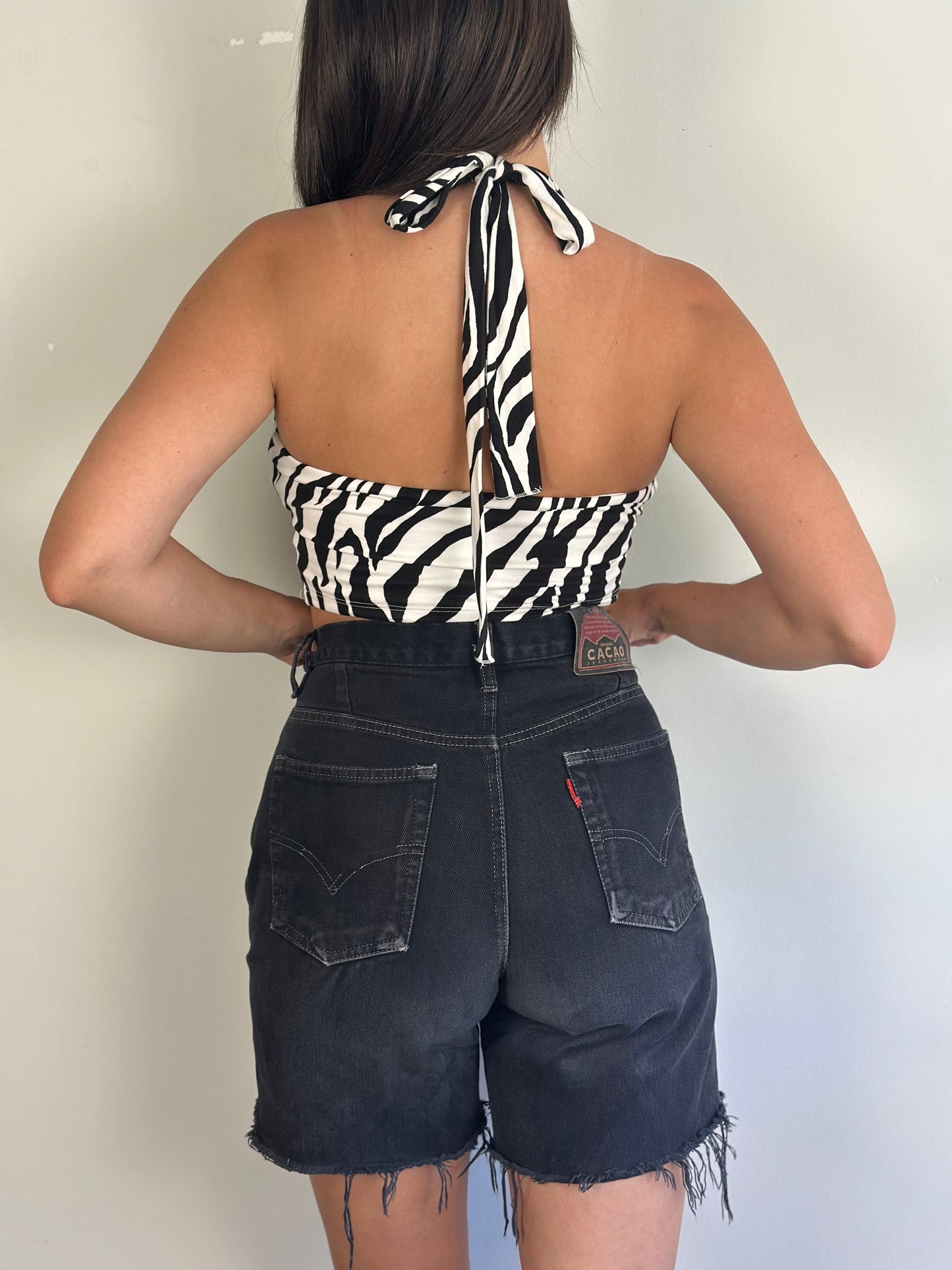 Animal Print Halter Top