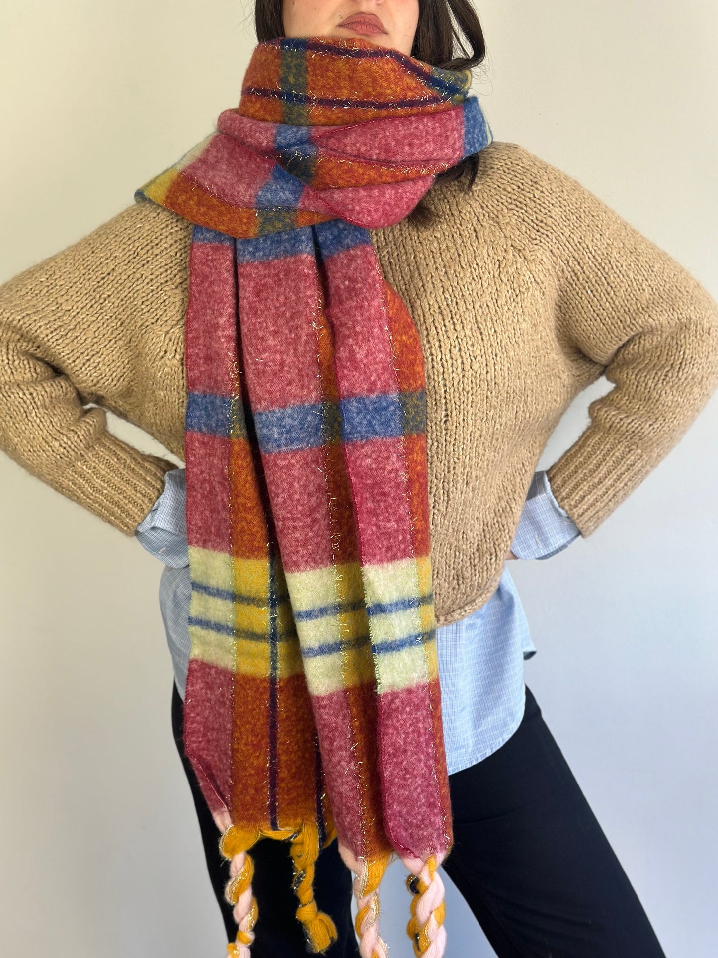 Checked Scarf