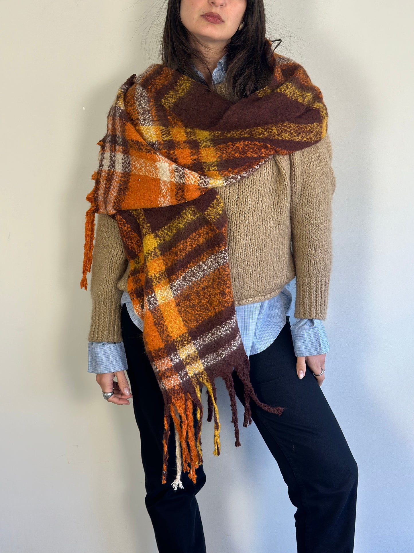 Checked Scarf