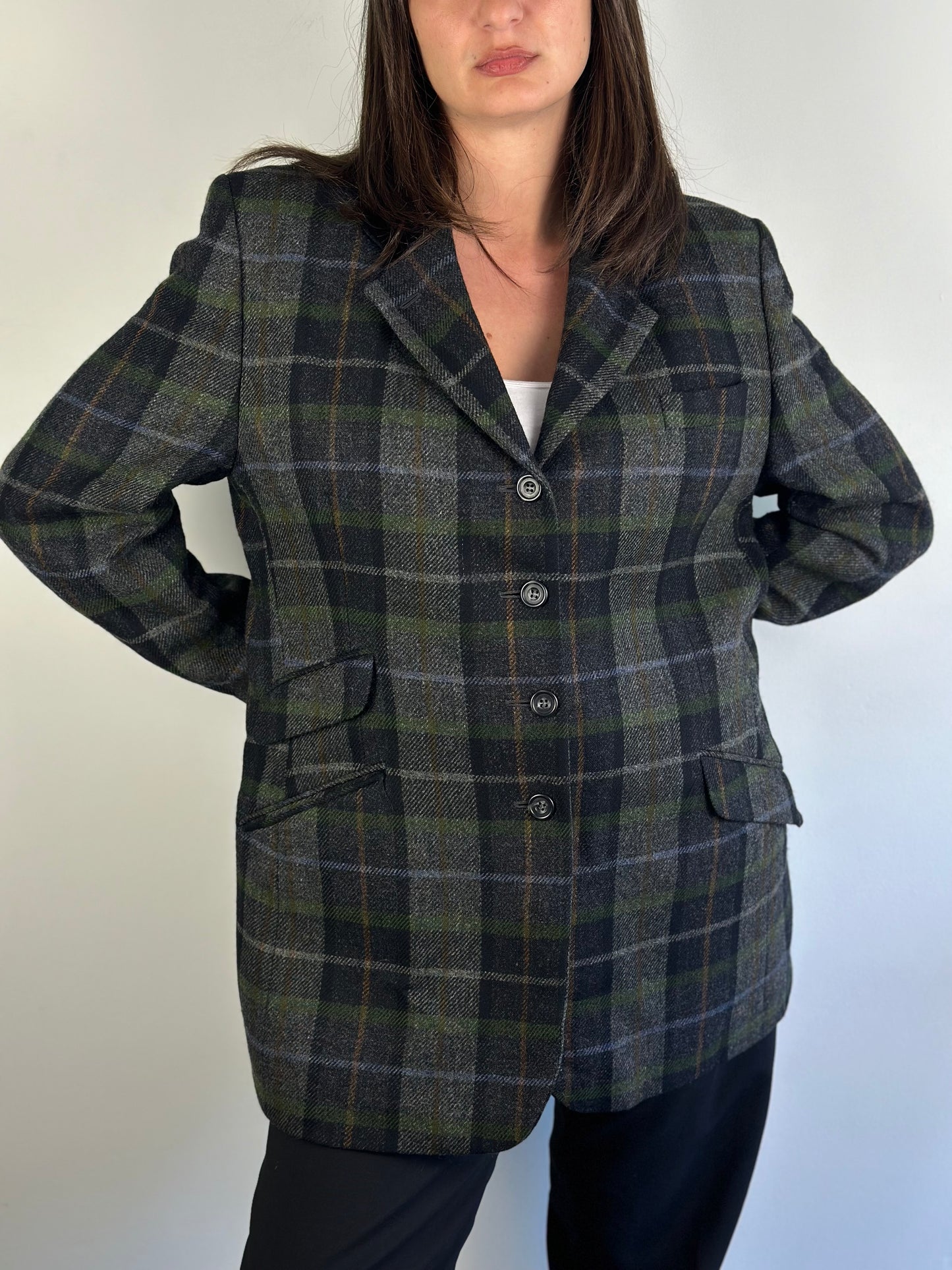 Vintage Checked Blazer