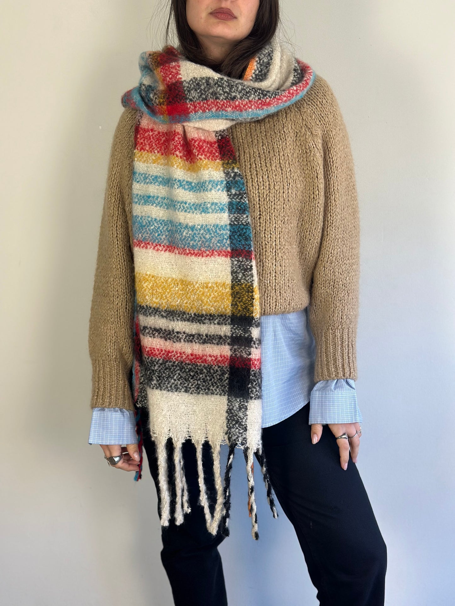 Checked Scarf