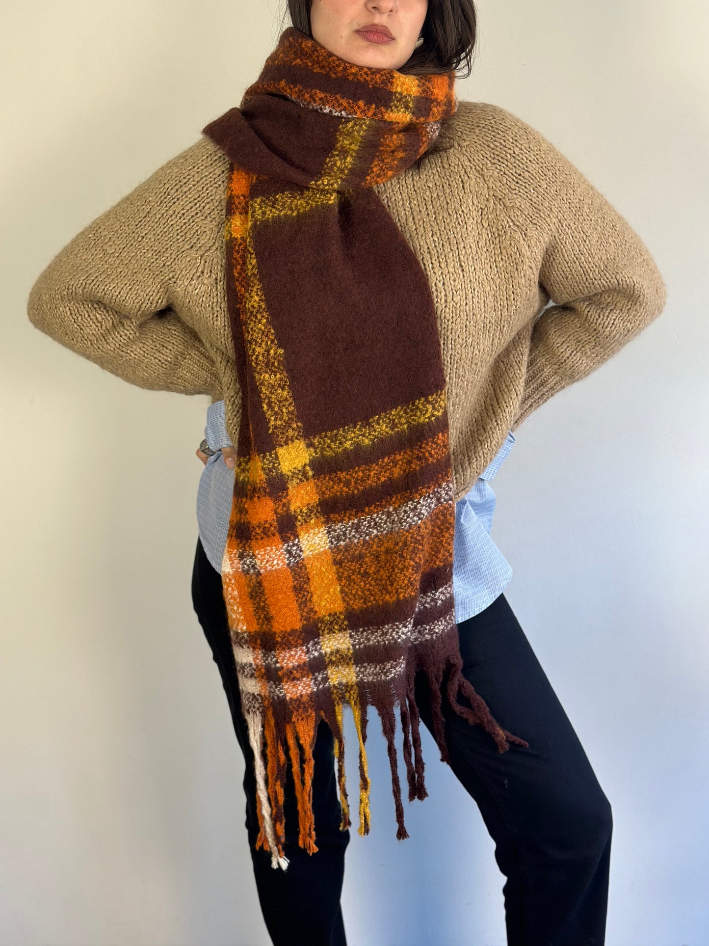 Checked Scarf