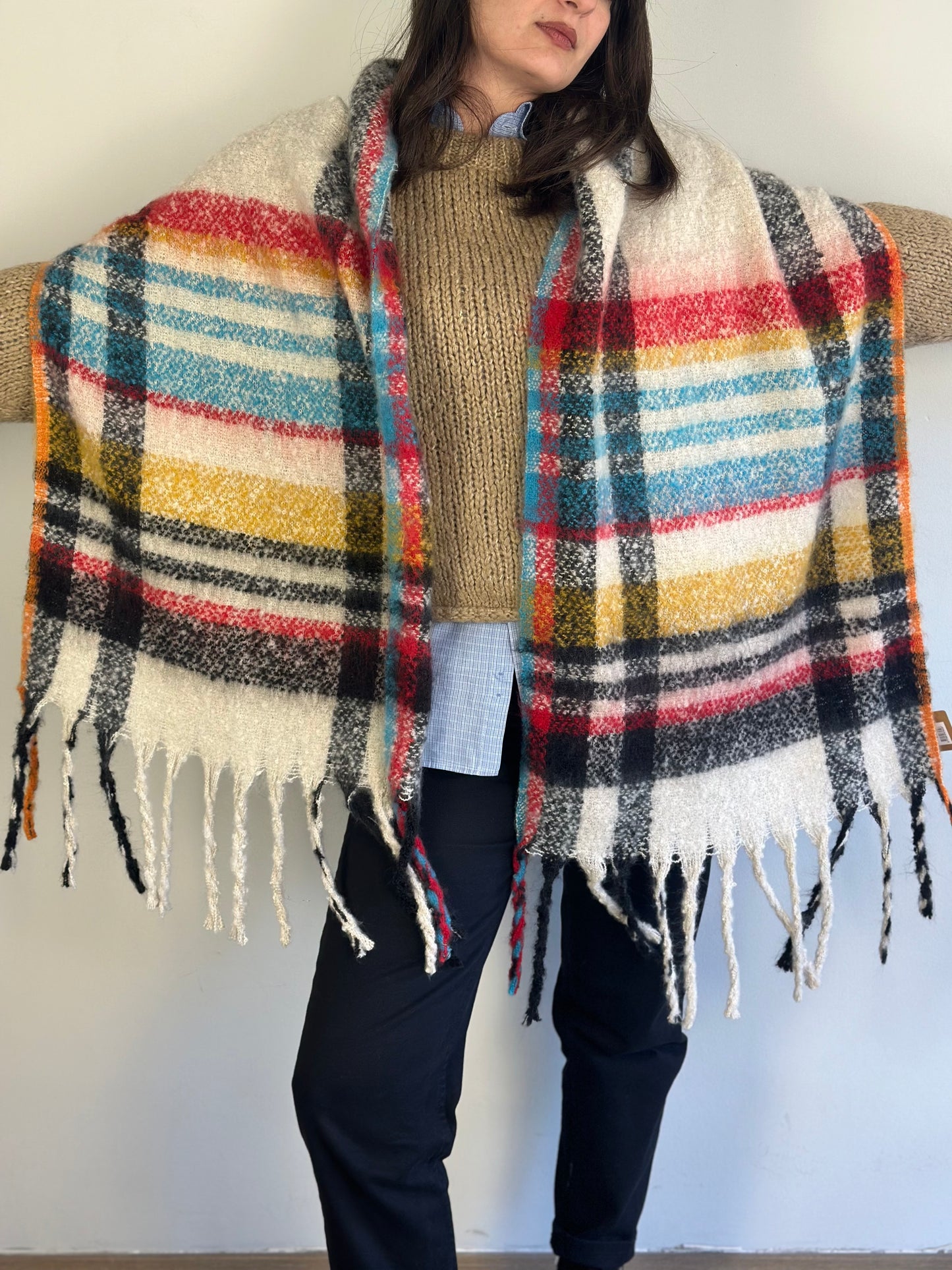 Checked Scarf