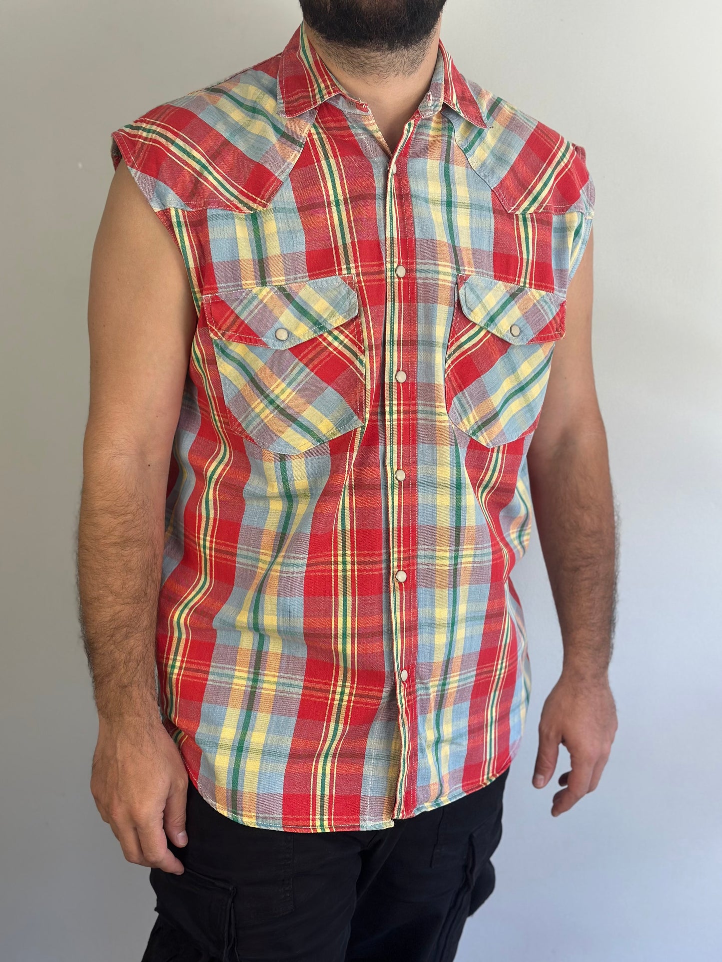 Plaid Vest-Shirt