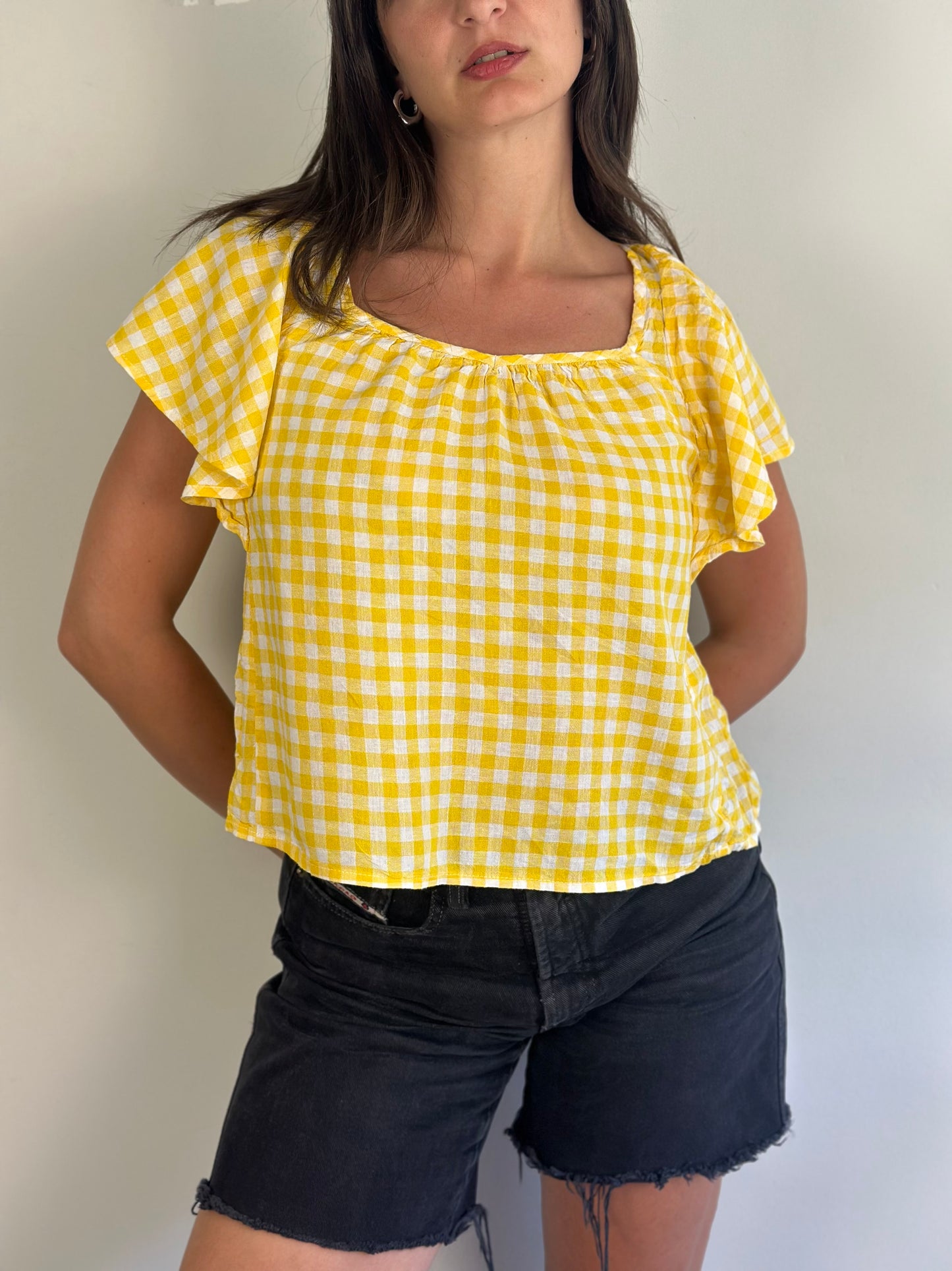 Vintage Plaid Top