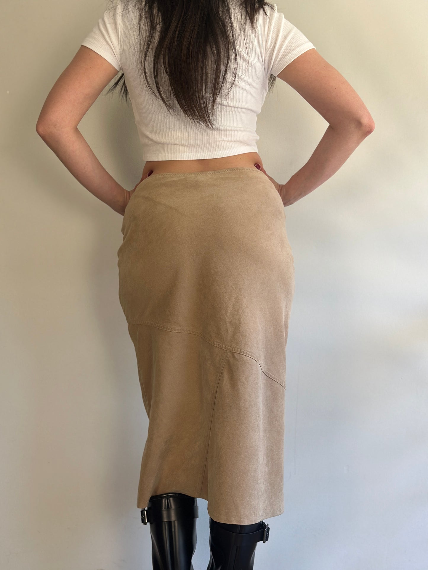 Vintage Suede Skirt
