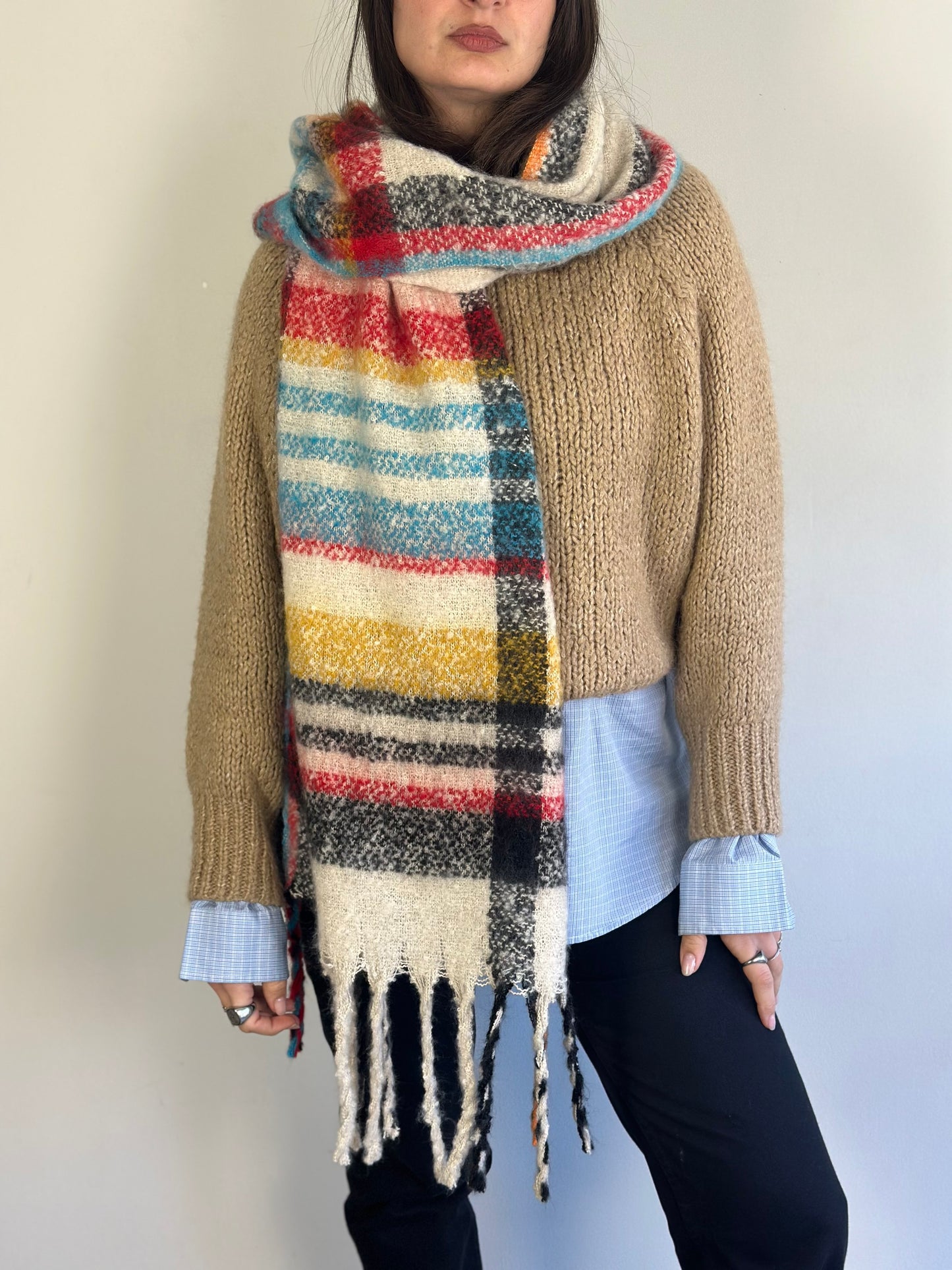 Checked Scarf