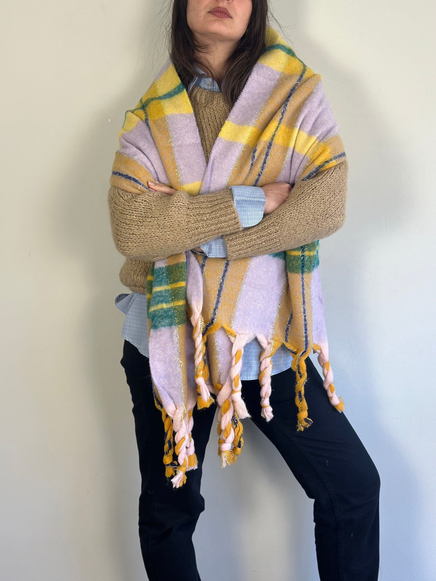 Checked Scarf