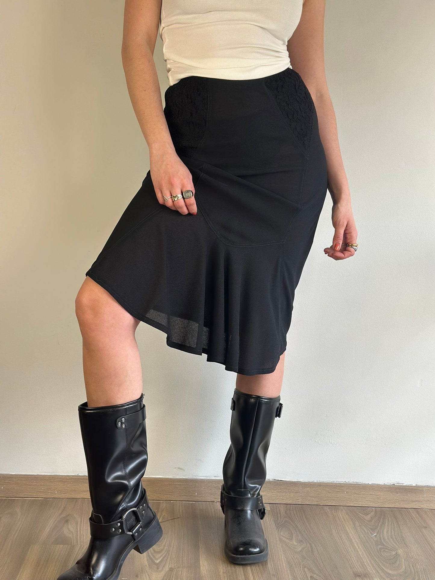 Midi Sheer Skirt