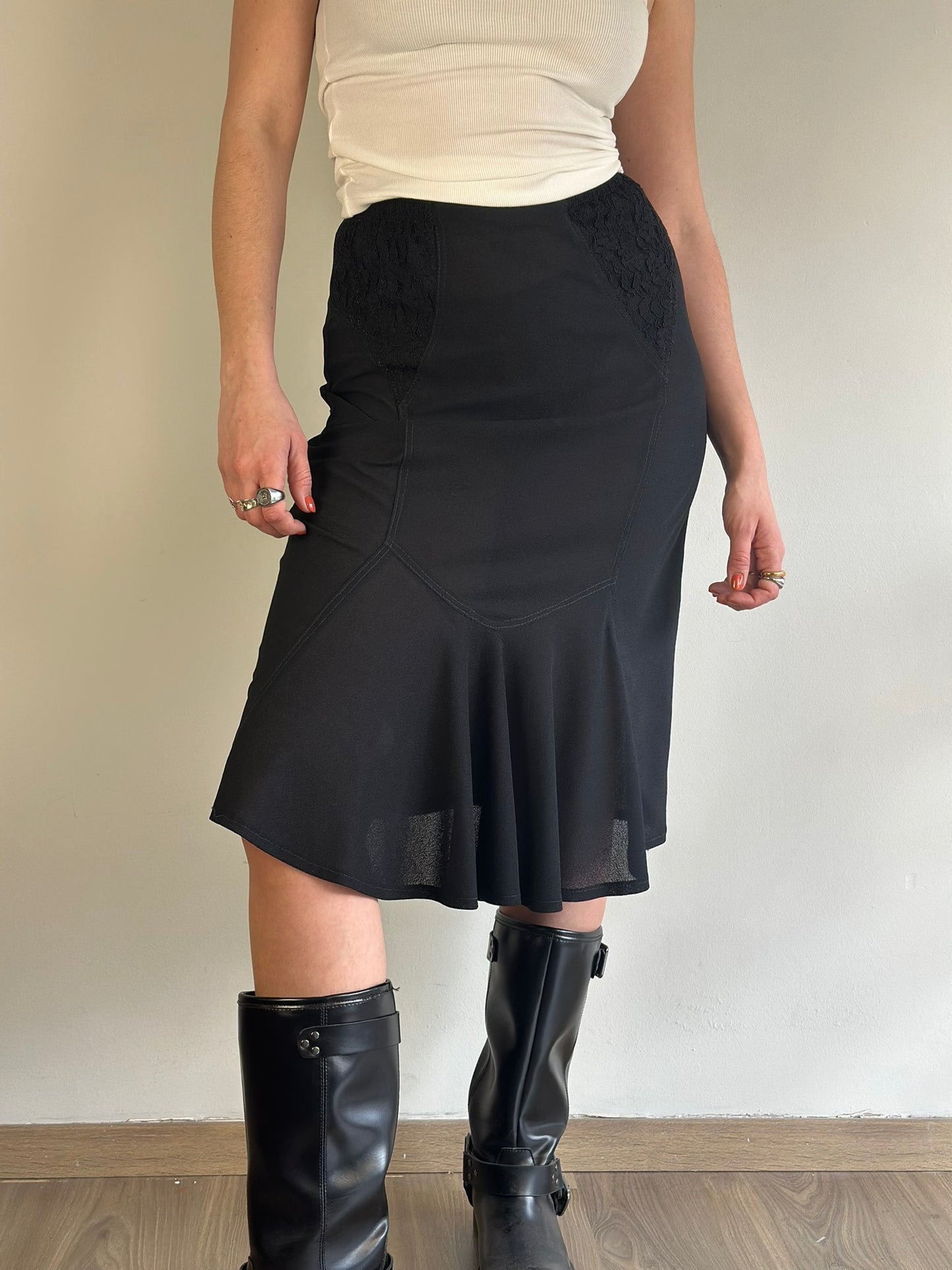 Midi Sheer Skirt