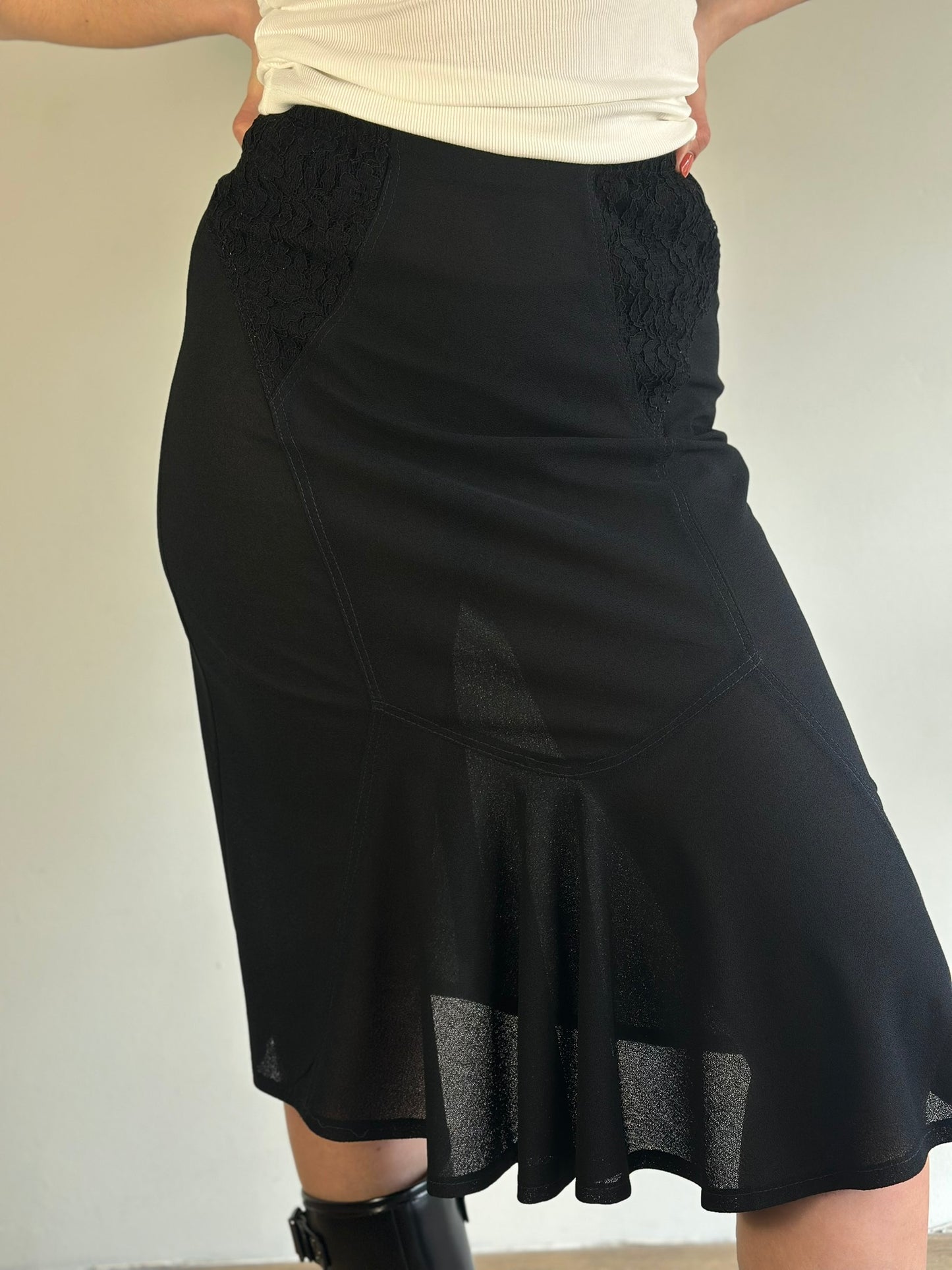 Midi Sheer Skirt