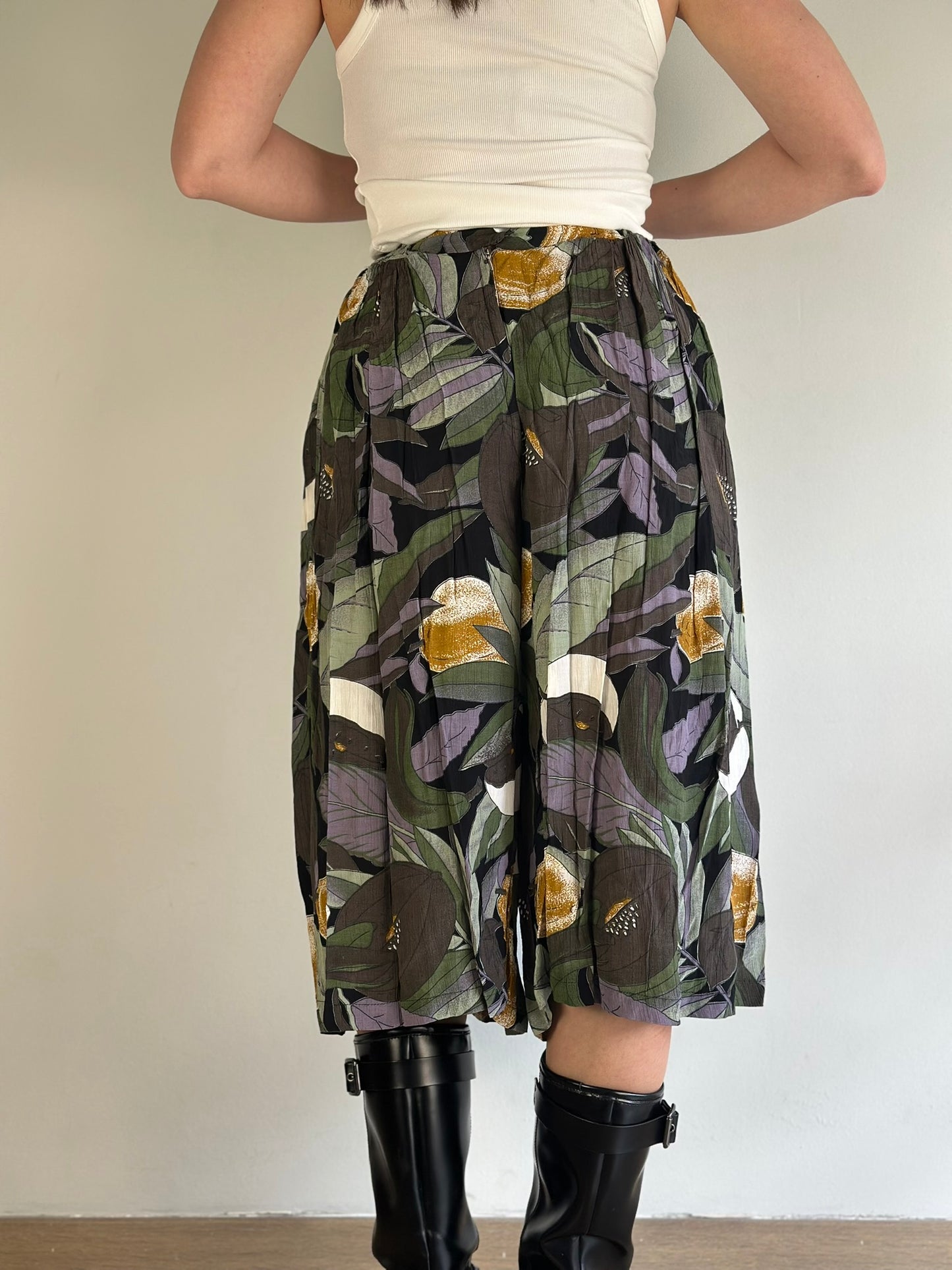 Culotte Trousers with printed pattern