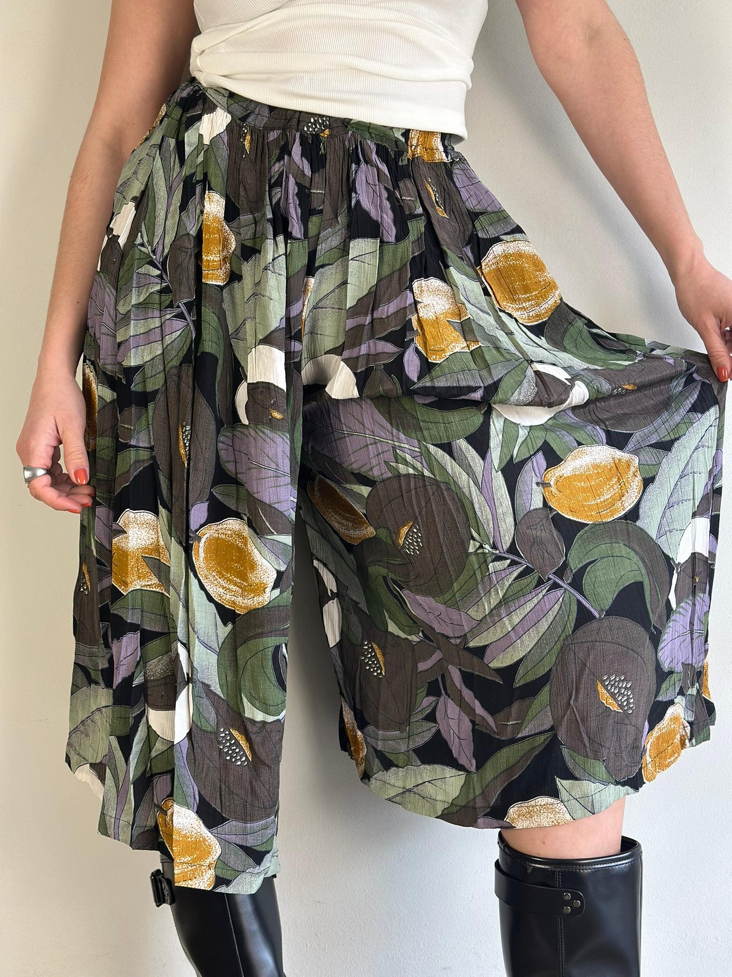 Culotte Trousers with printed pattern