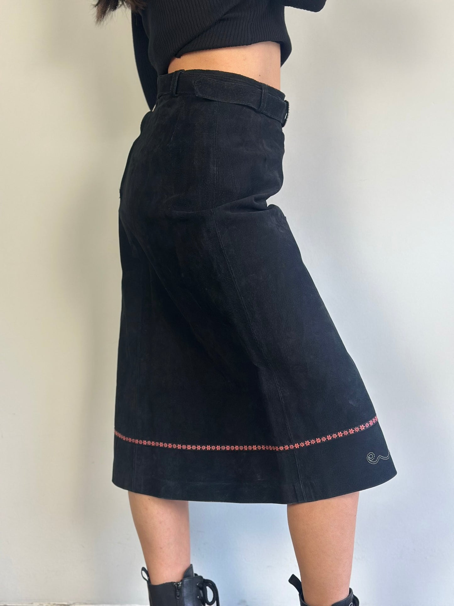 Vintage Suede Skirt
