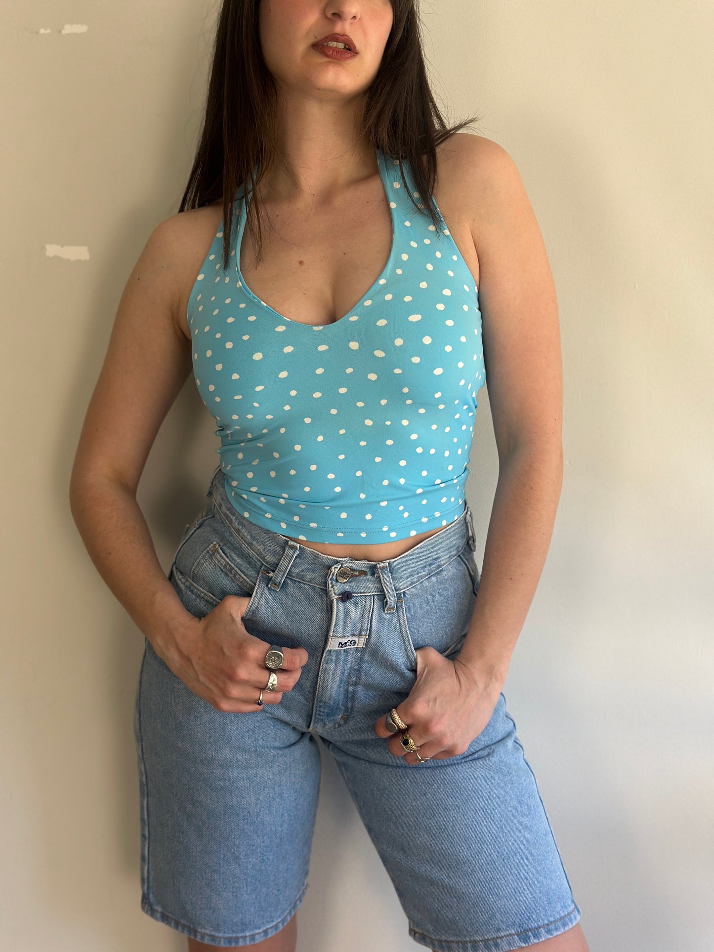 Polka Dot Halter Top