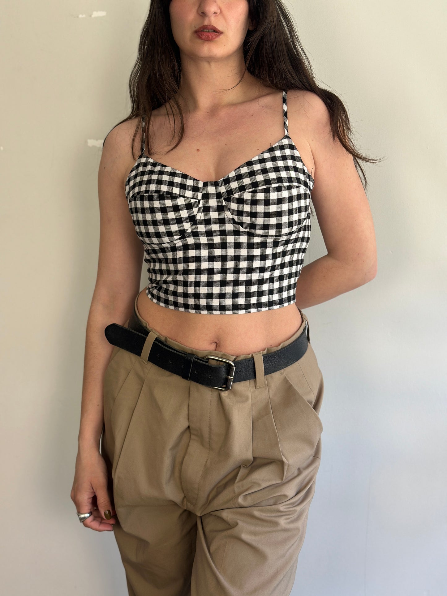 Plaid Crop Top
