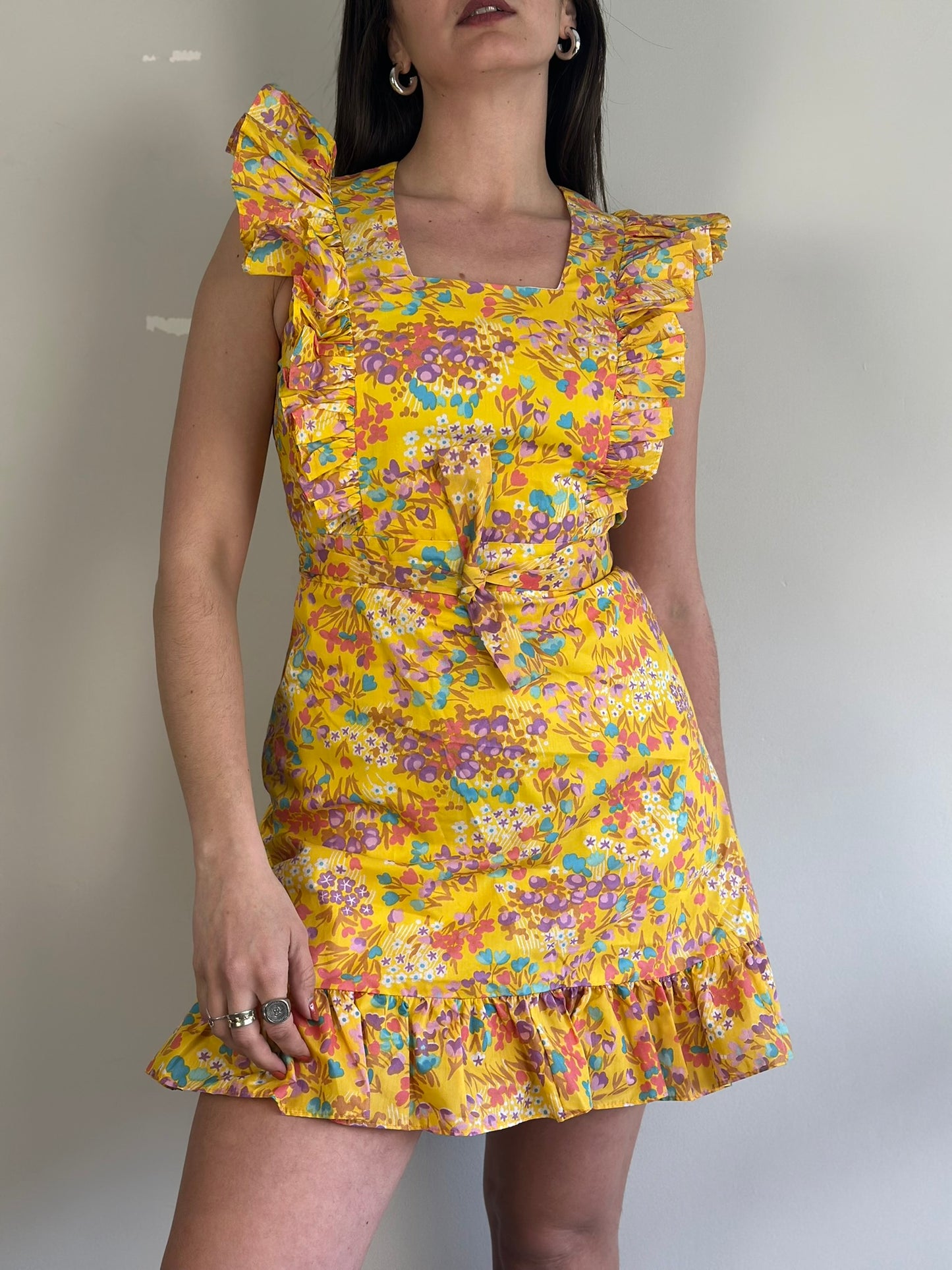 Vintage Floral Mini Dress