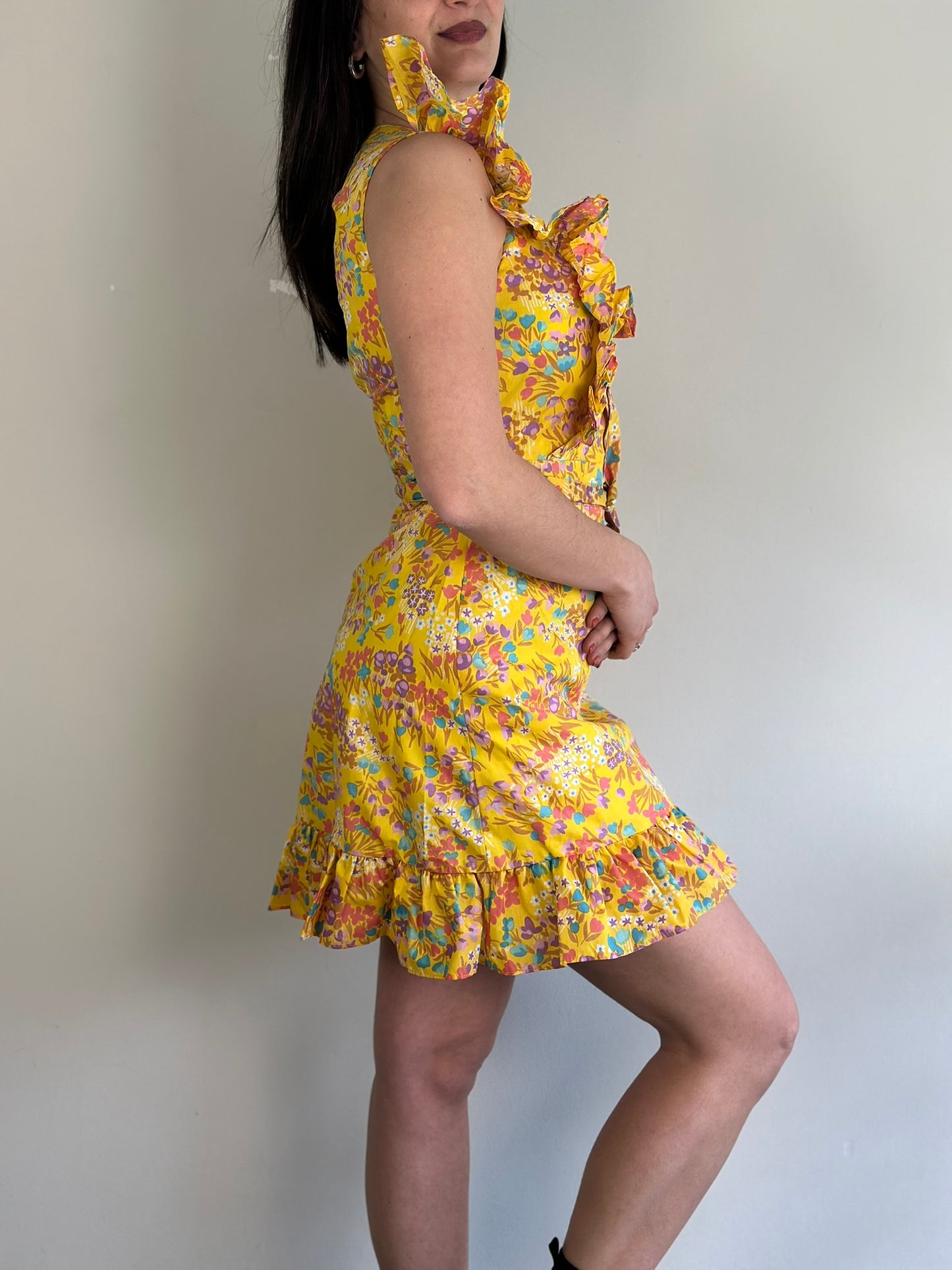 Vintage Floral Mini Dress