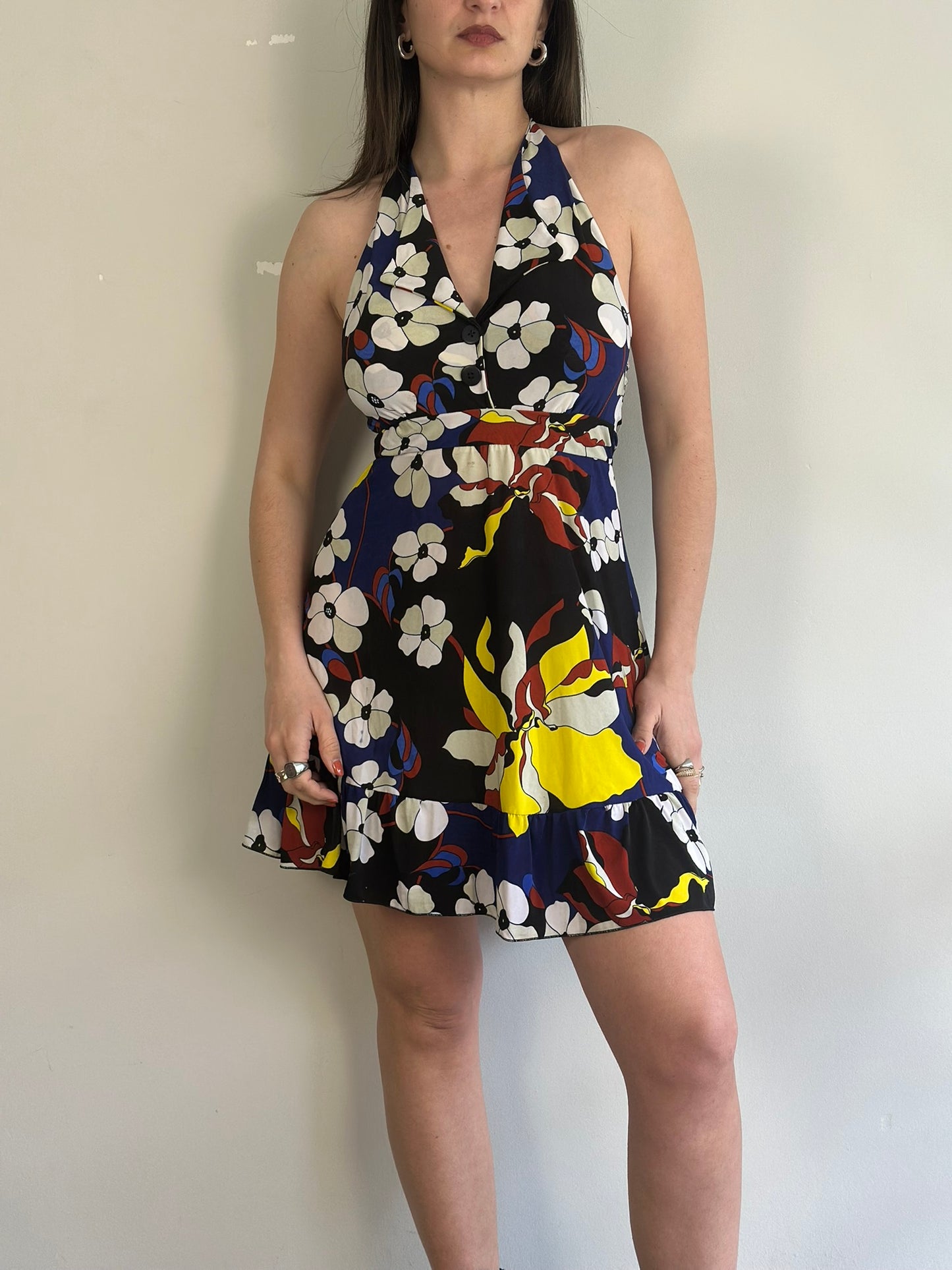 Vintage Mini Backless Dress