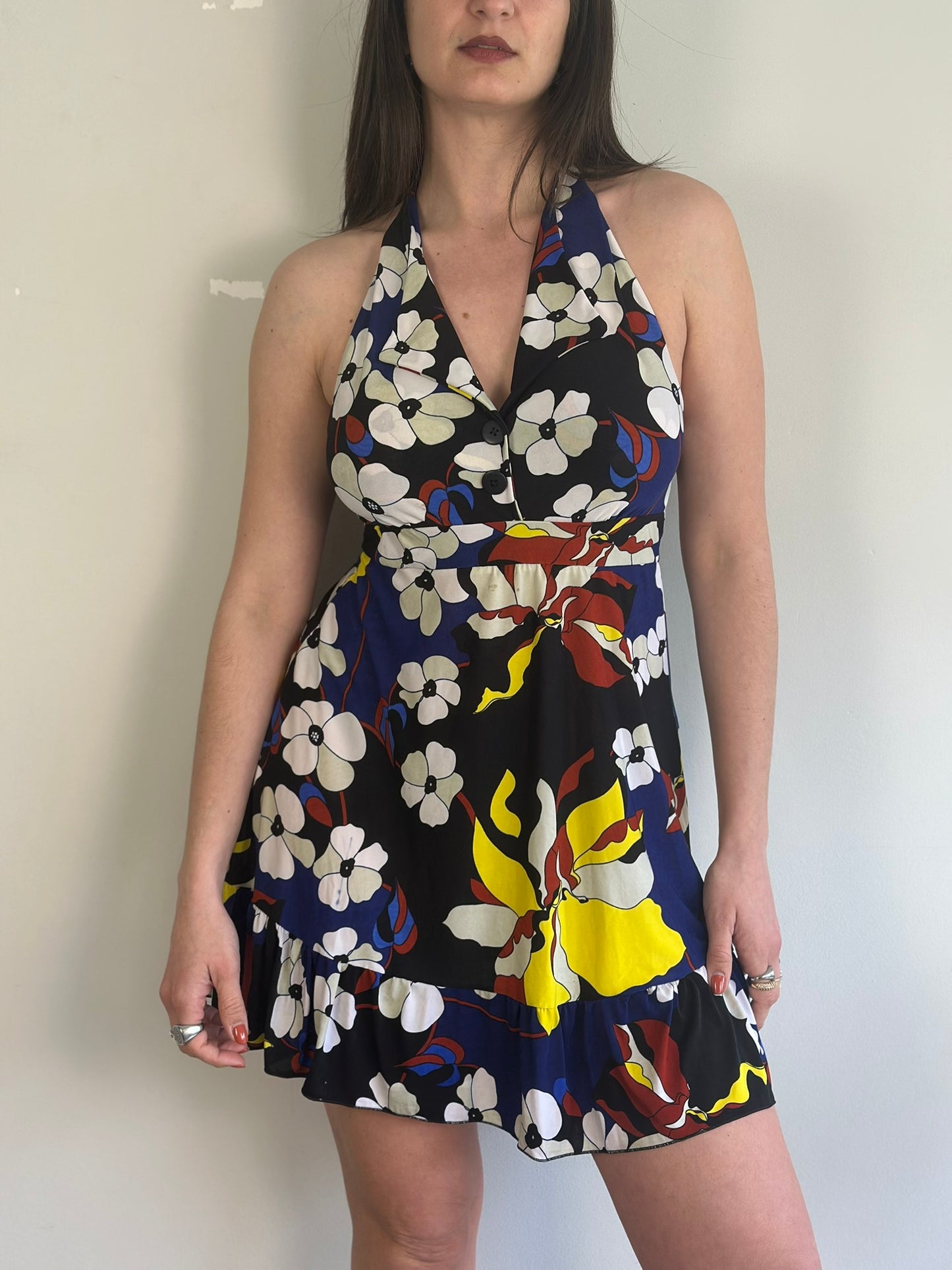 Vintage Mini Backless Dress