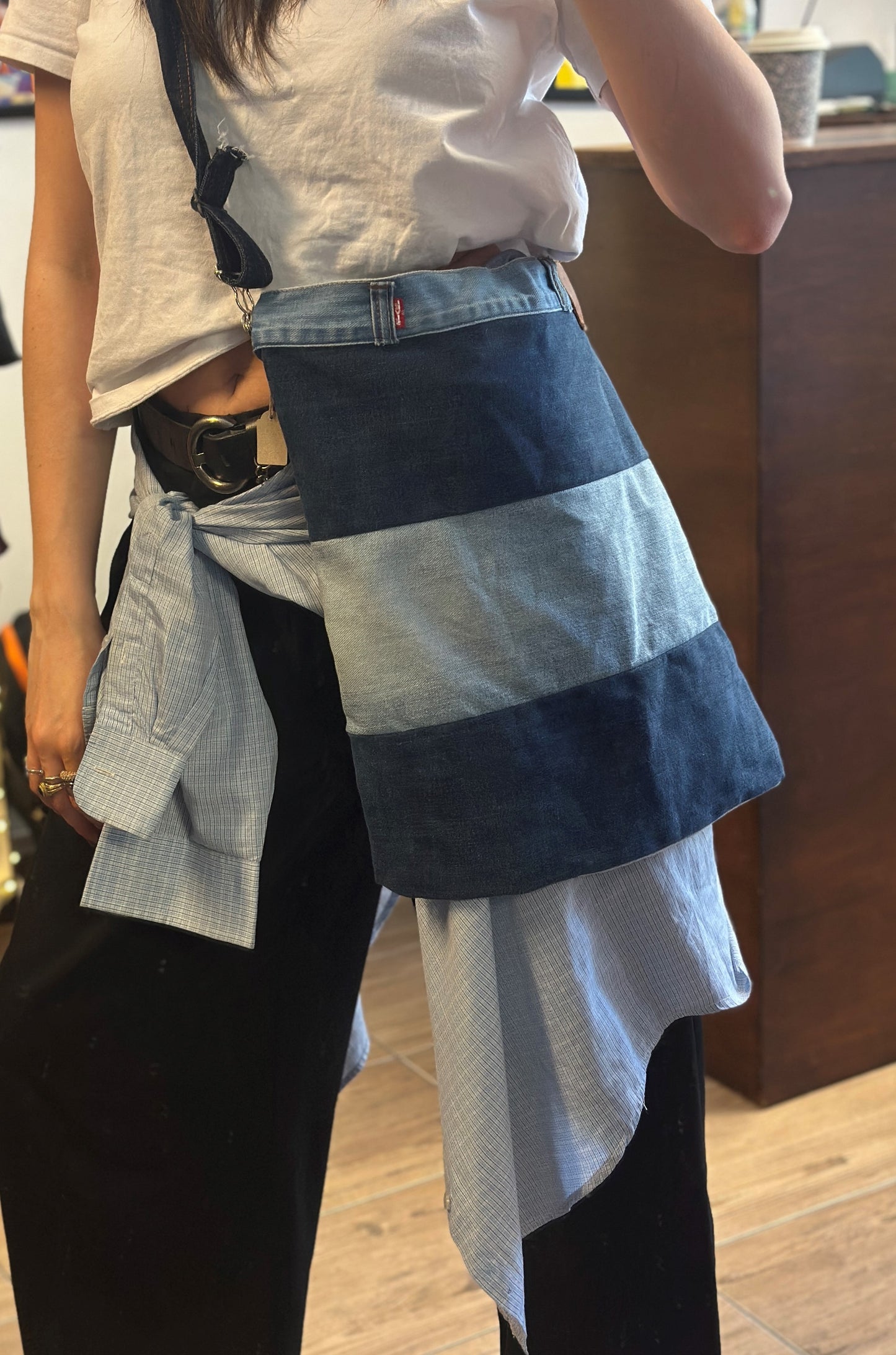 Reworked Denim Tote Bag From Levis Jeans