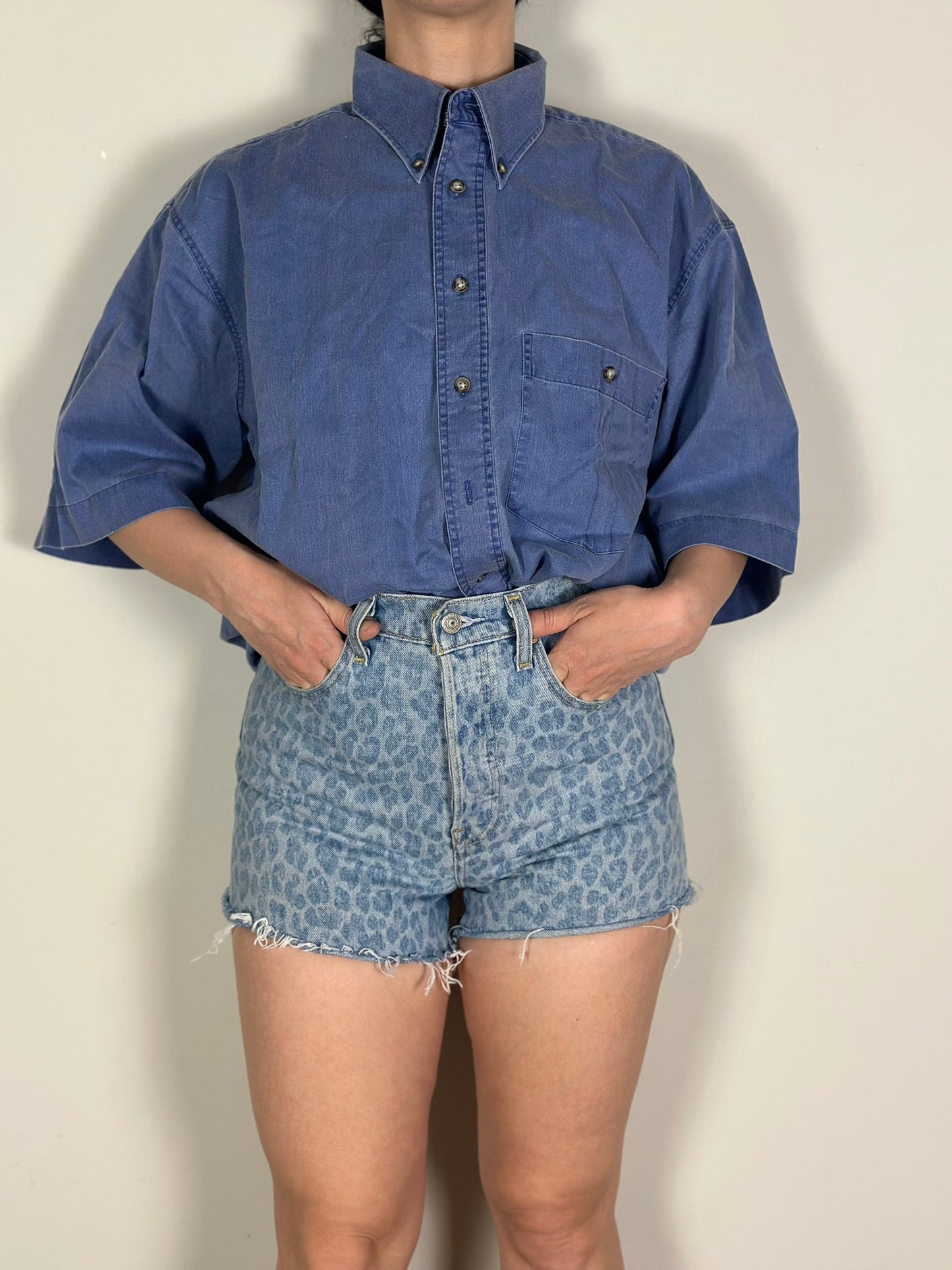 Vintage Animal Print Levis Shorts