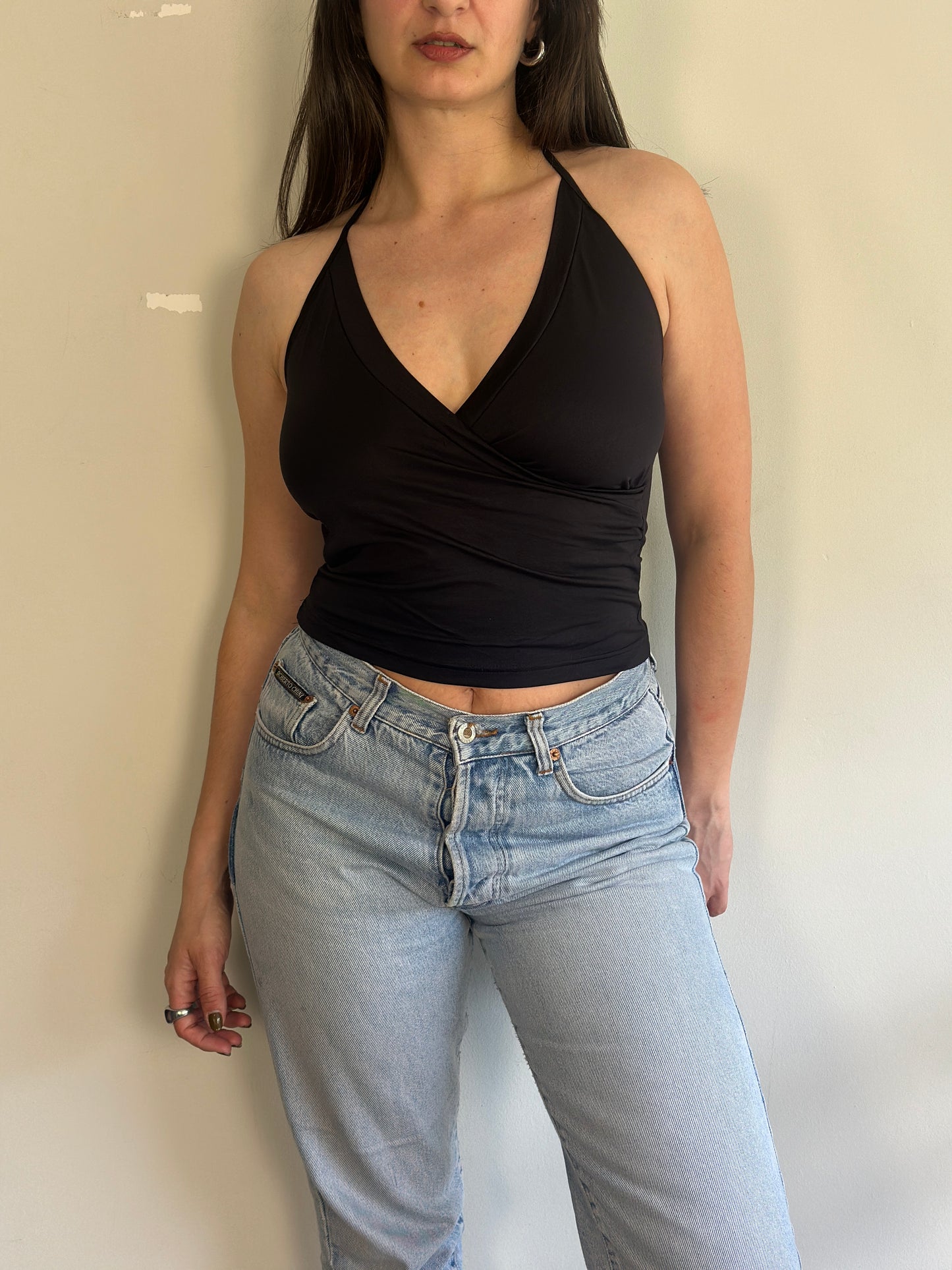 Black Halter Top