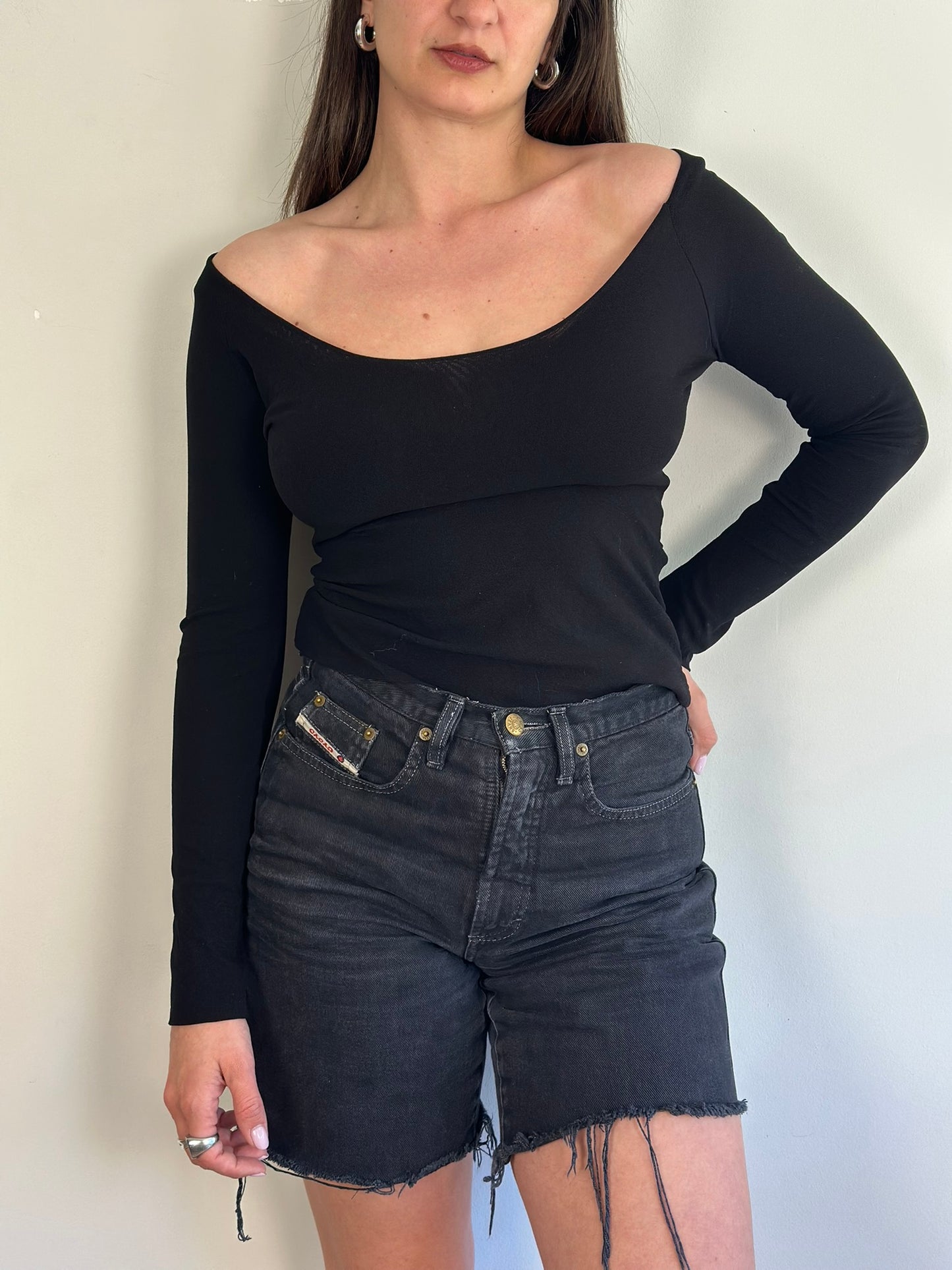 Off shoulder Black Top