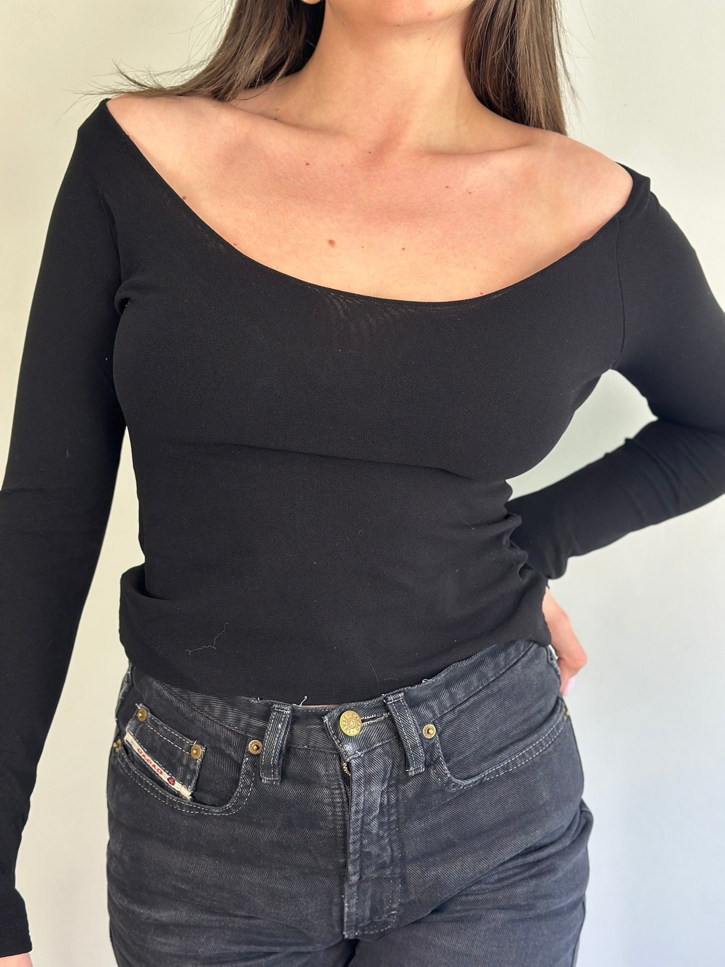 Off shoulder Black Top