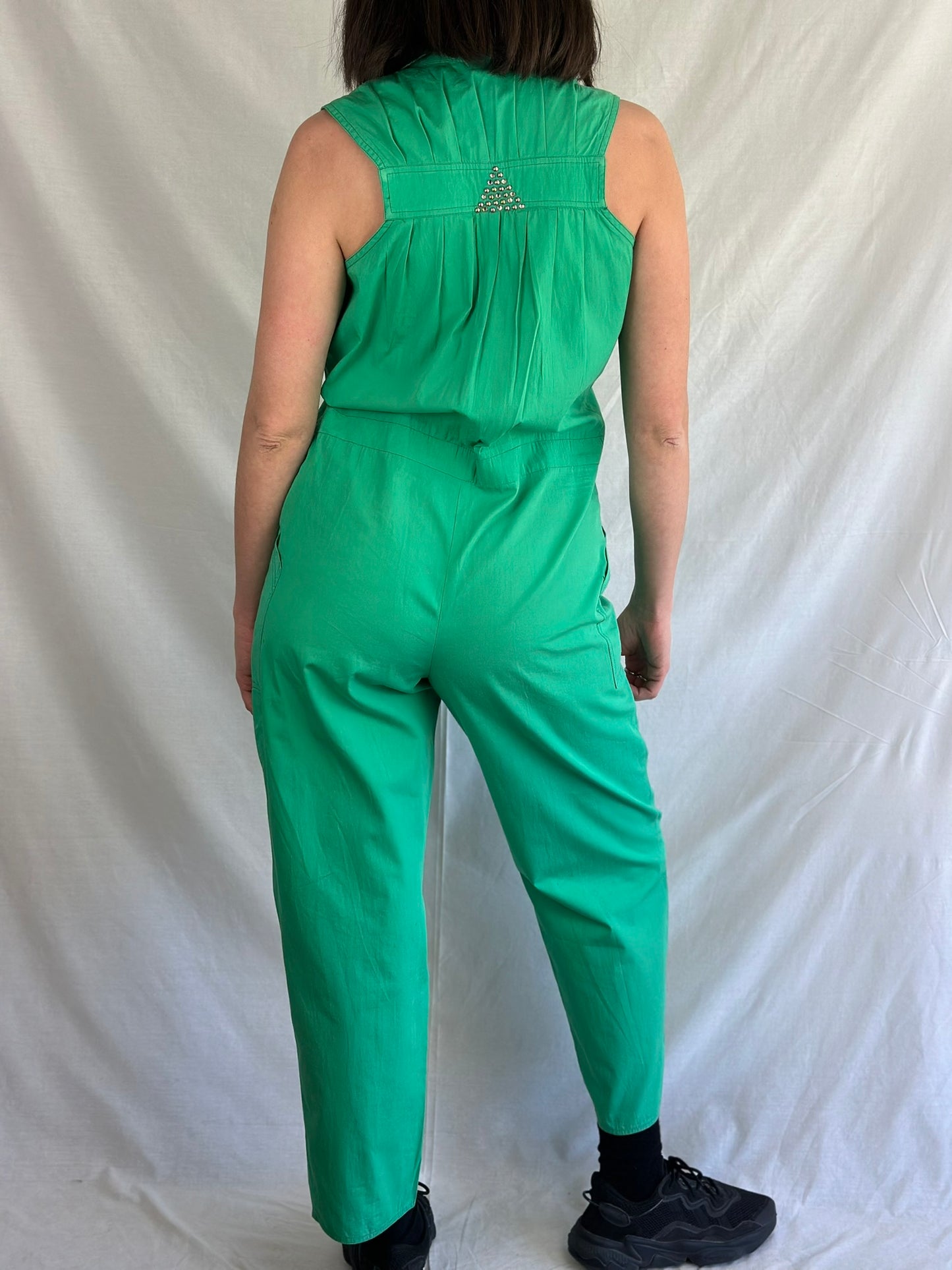 Vintage Green Cotton Overall